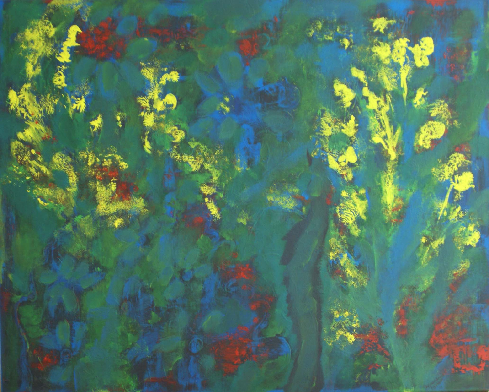 WVZ 381 2015 A Yellow Shade of Green Acryl 80x100