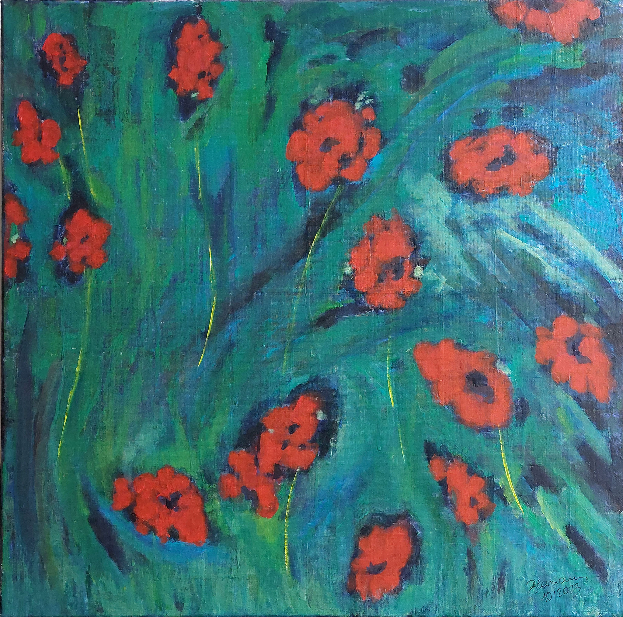 WVZ 677 o.T. 2023 Acryl 70x70