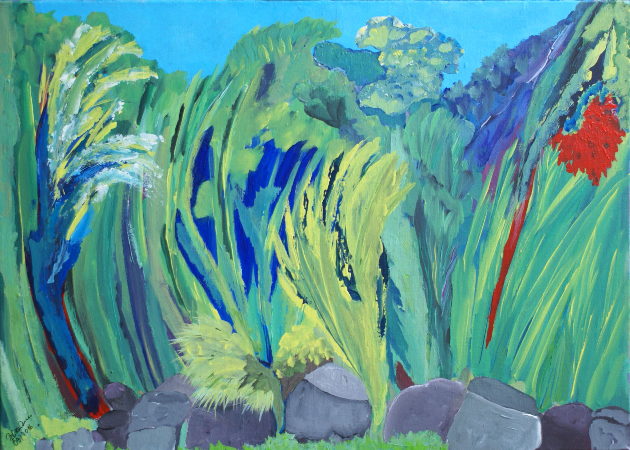 WVZ 439 2016 o.T. Acryl 50x70 übermalt