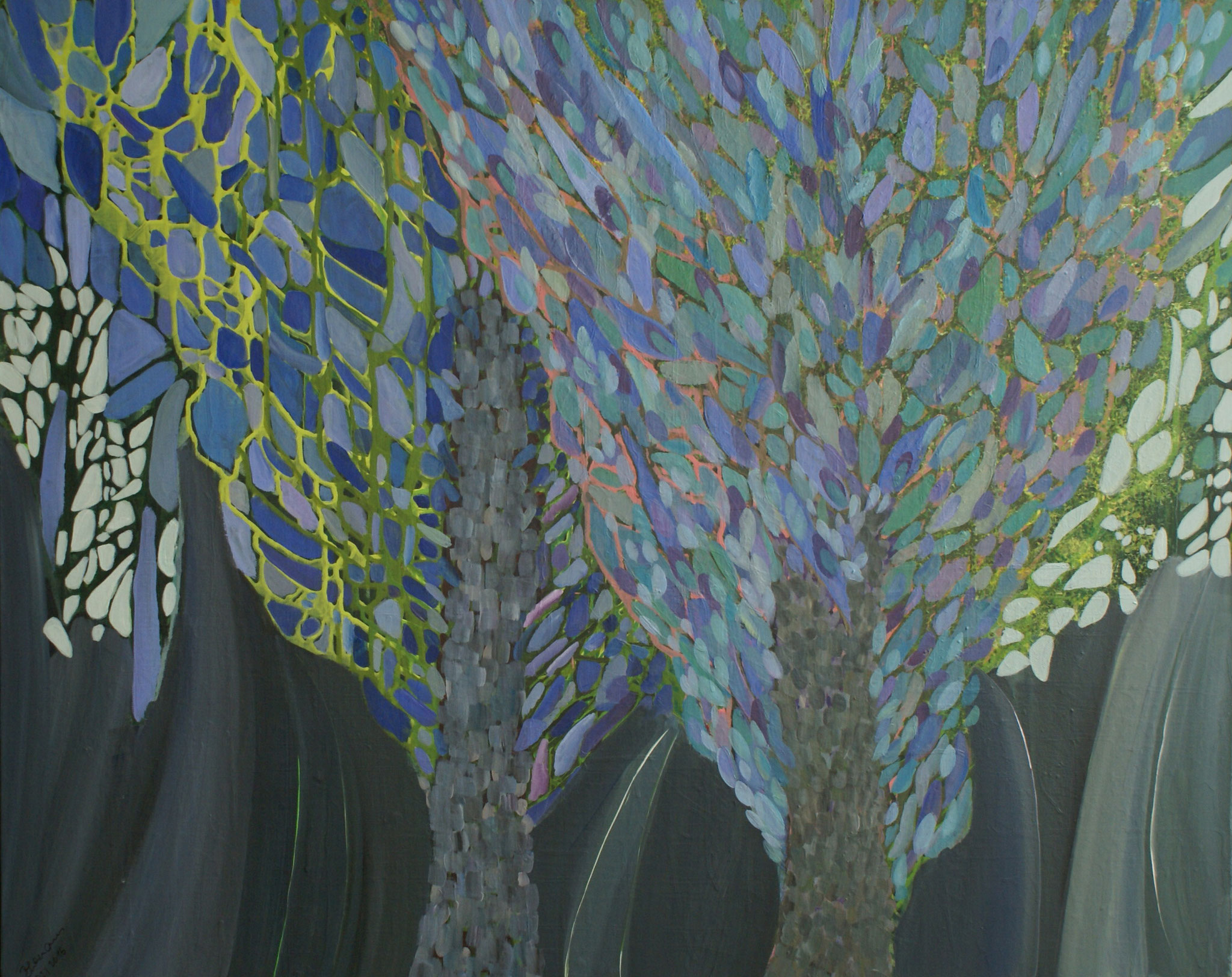 WVZ 417 2016 Bäume Acryl 80x100