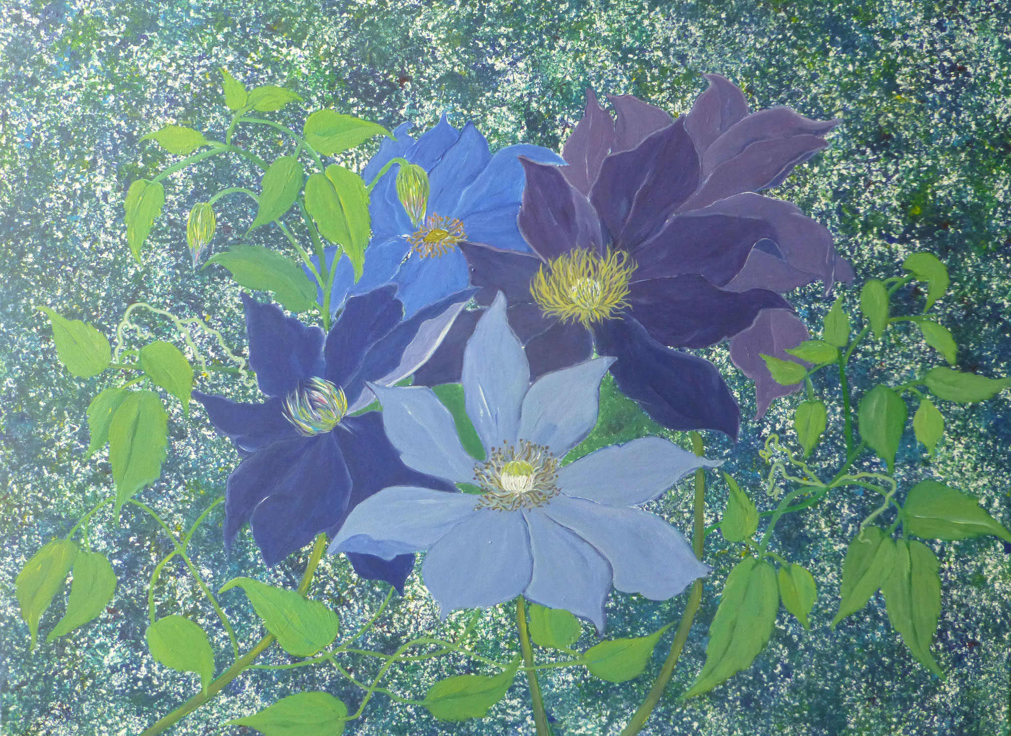 WVZ 431 2016 Clematis Acryl 60x80