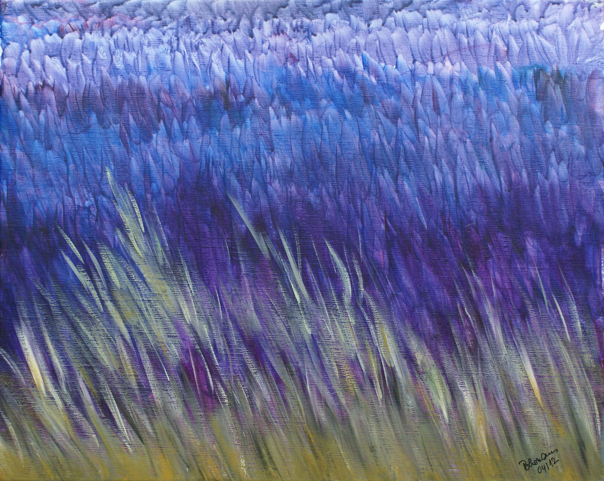 WVZ 220 2012 Gräser in der Dämmerung 40x50