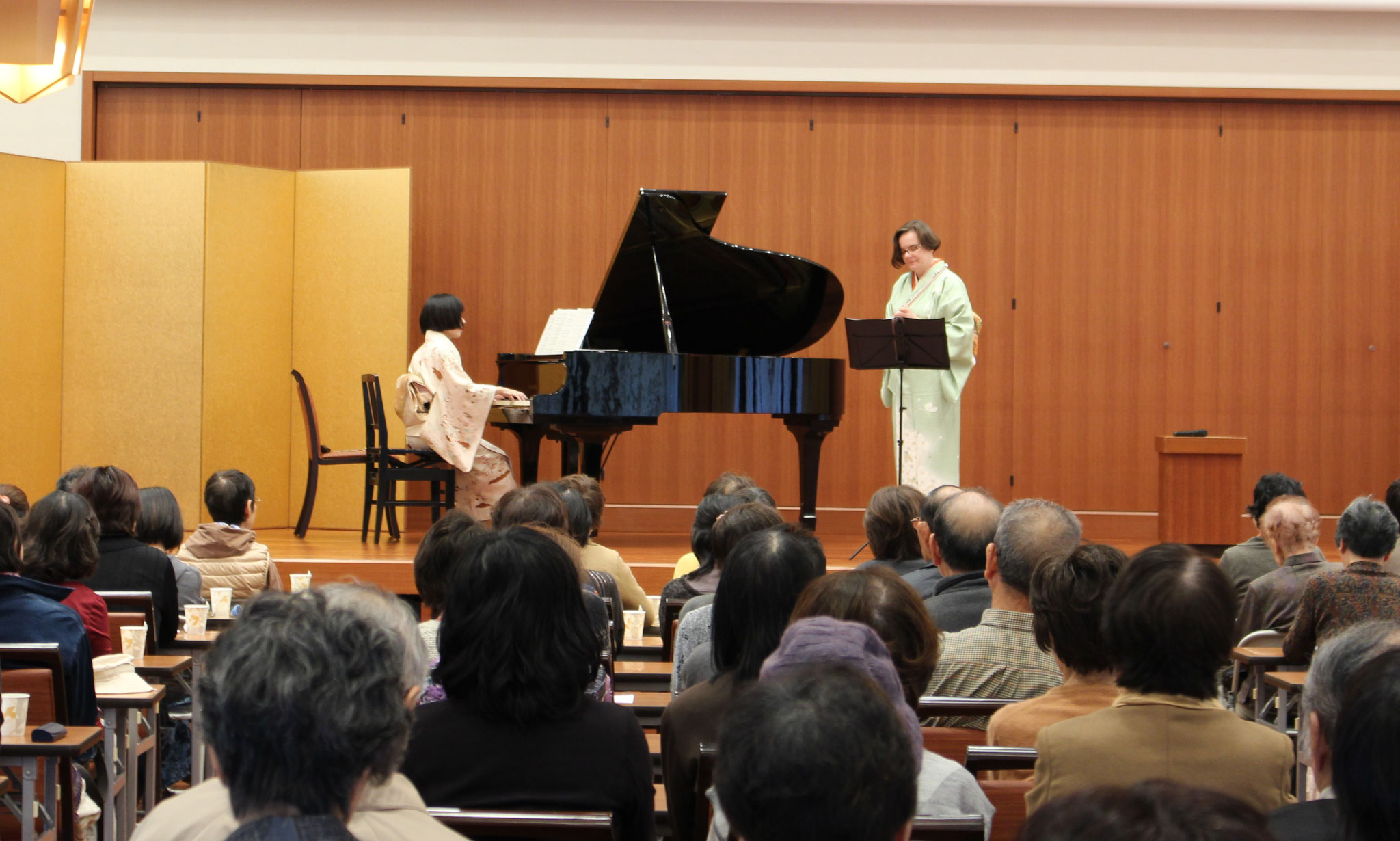 Concert with a flutist Alicja Molitorys, in Tsu, Japan