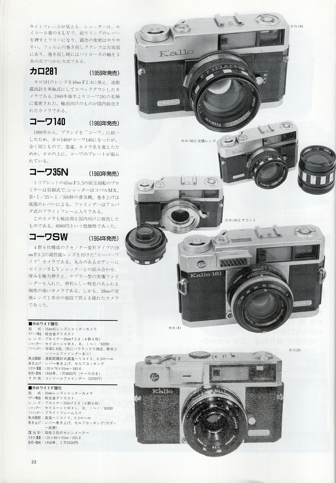 KOWA Kallo W - マニュアルカメラ・レンズの操作はなかなか興味深い KOWA Kallo W - マニュアルカメラ・レンズの操作はなかなか興味深い