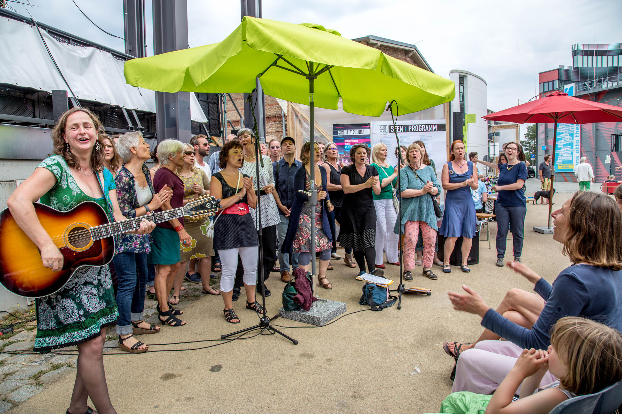 Singen bei "Stadt für eine Nacht", 2015