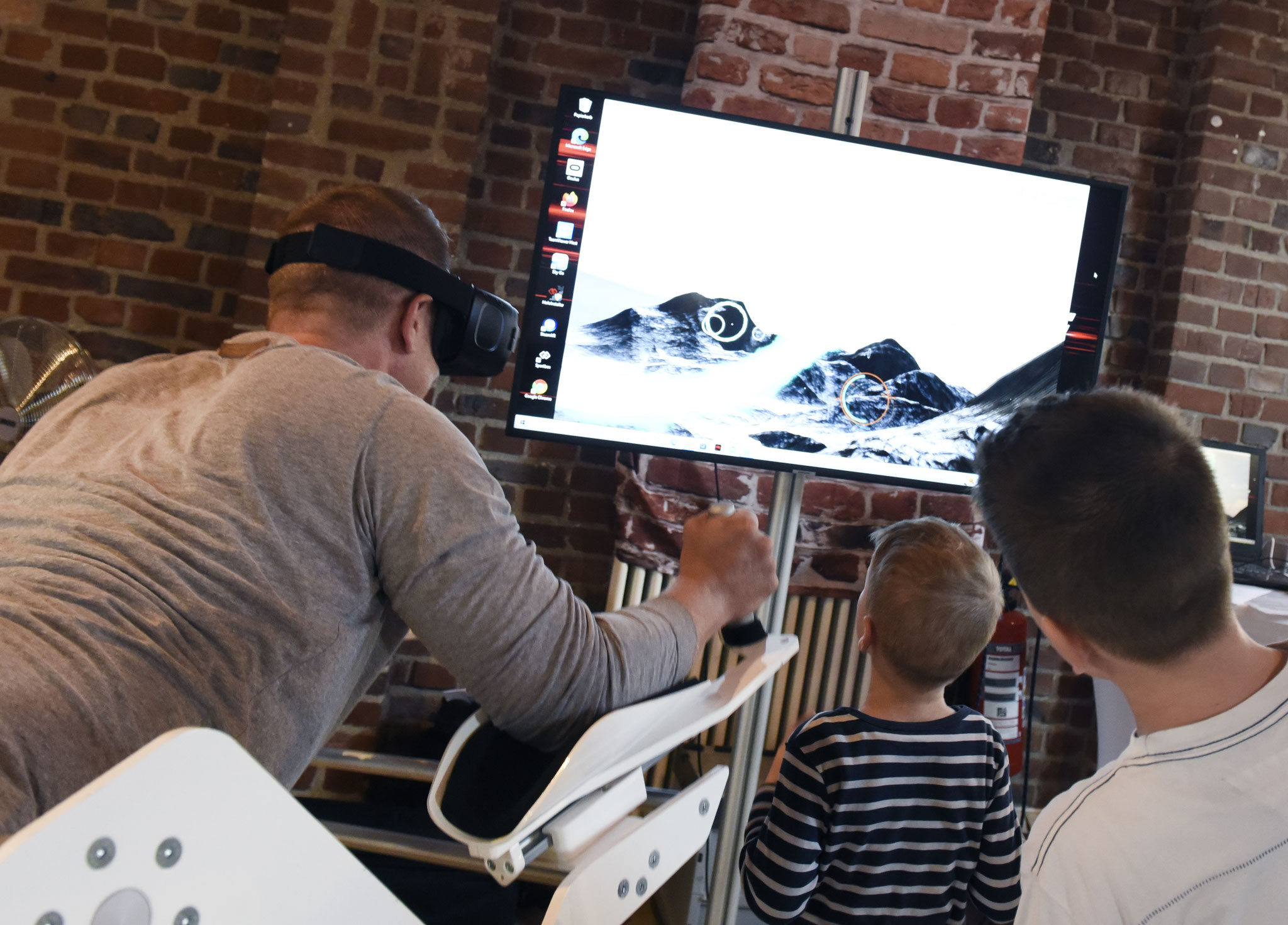 Produktdemonstration beim Event