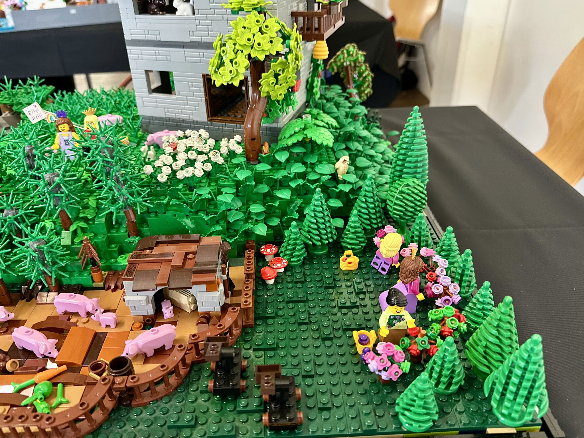 Ausstellungsmodell Brixpo 2025 Szenen aus dem Buch König Sternenglanz von Leevi und Yvonne