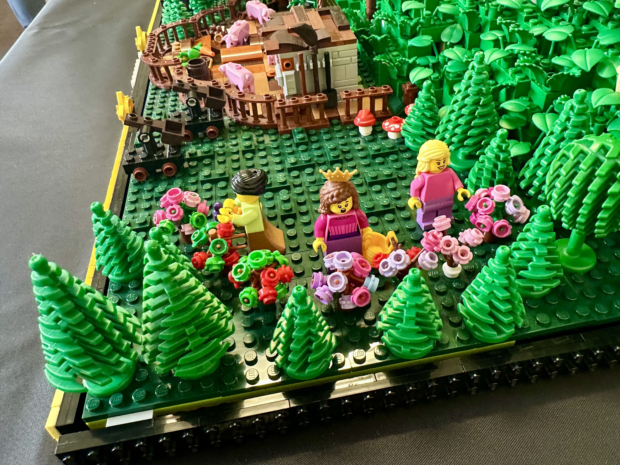 Ausstellungsmodell Brixpo 2025 Szenen aus dem Buch König Sternenglanz von Leevi und Yvonne