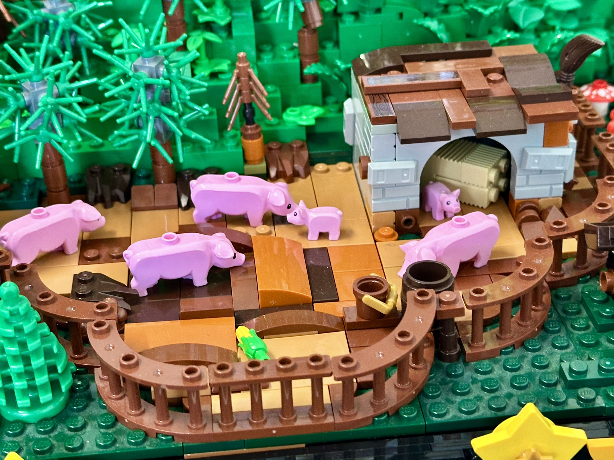 Ausstellungsmodell Brixpo 2025 Szenen aus dem Buch König Sternenglanz von Leevi und Yvonne