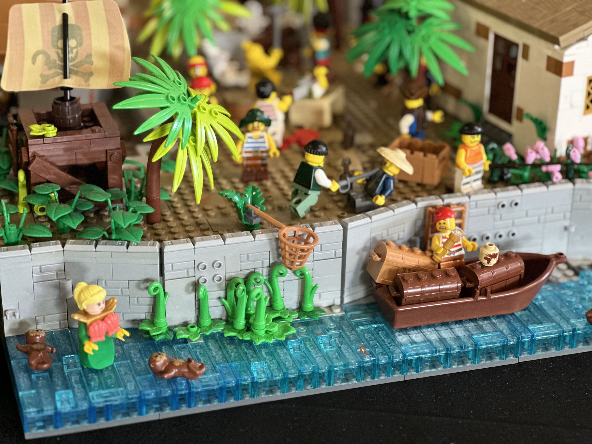 Ausstellungsmodell Brixpo 2025 Piratenstadt von Leevi