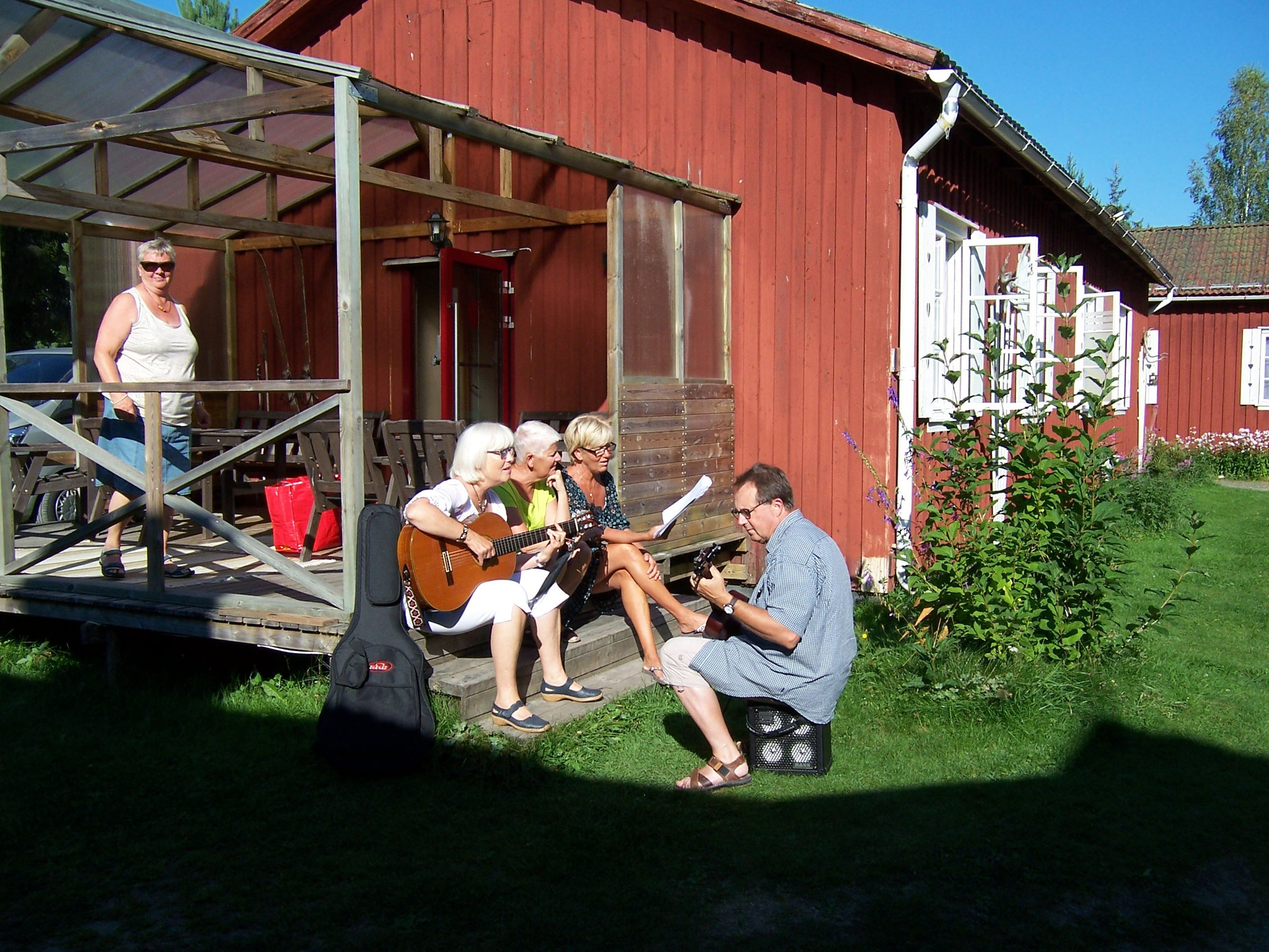 Nya Skogsgården - Nachmittagsmusik am Hostel