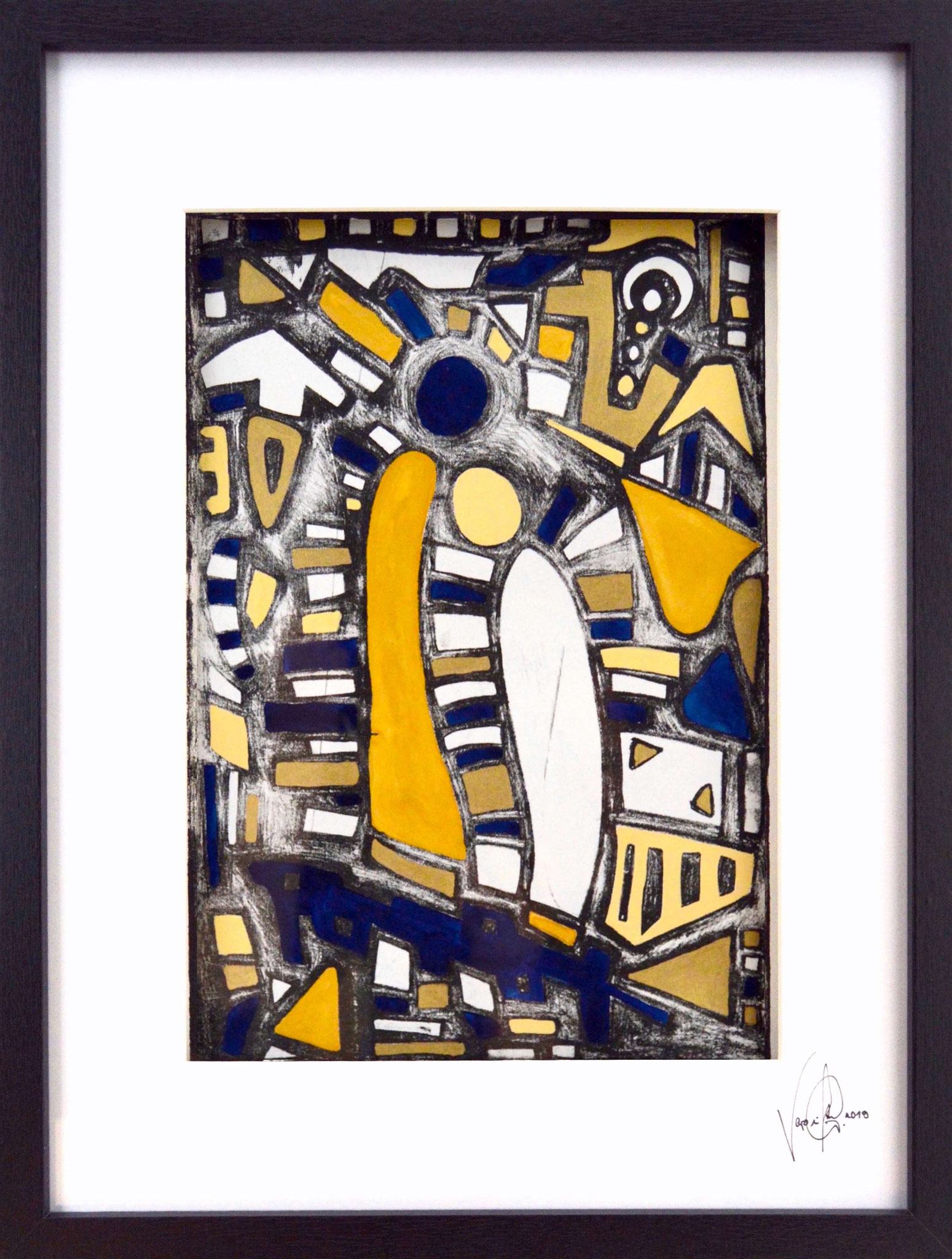 Veronika Spleiss "Die blaue Umarmung" 40x30 cm, Privatsammlung Österreich