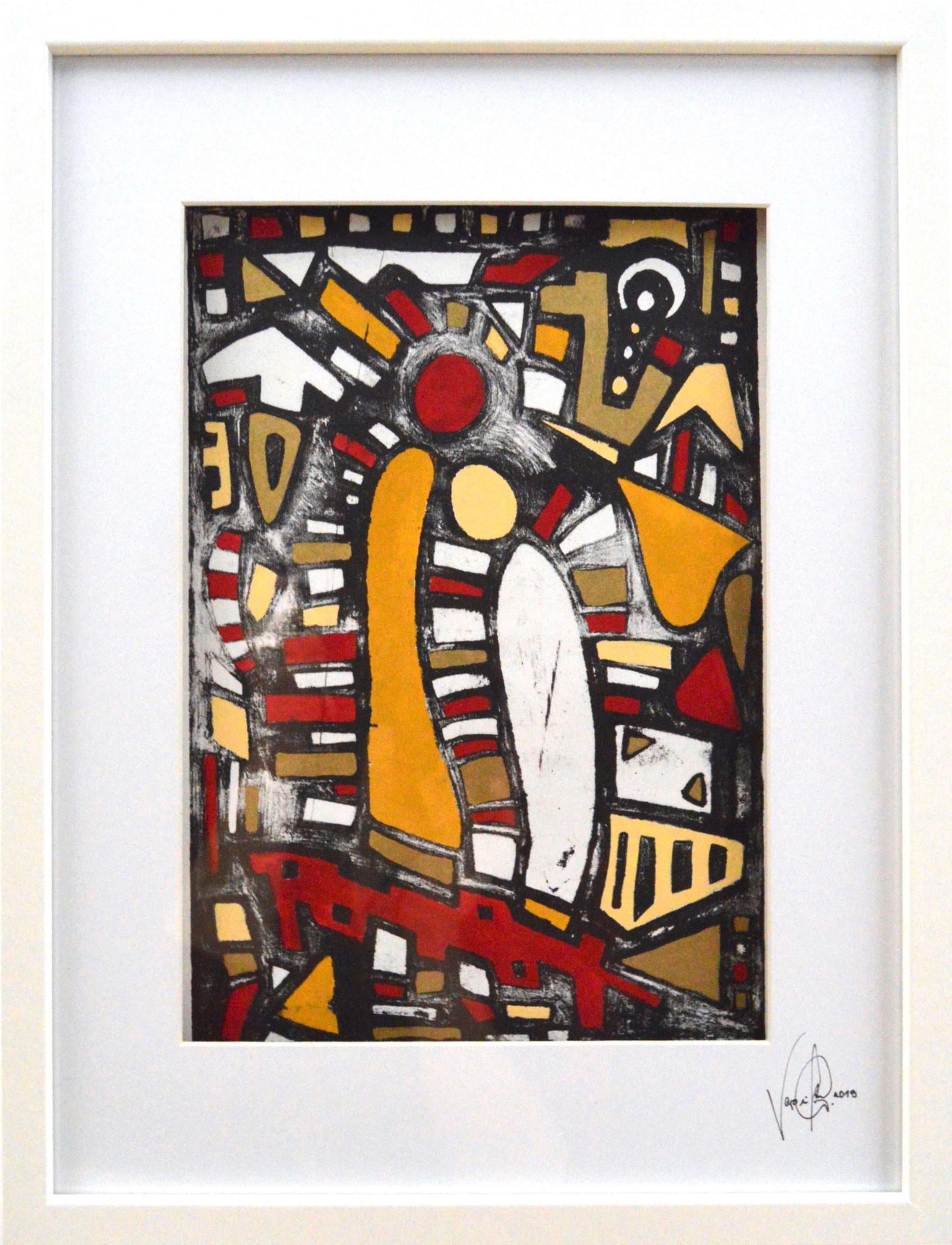 Veronika Spleiss "Die rote Umarmung" 40x30 cm, Privatsammlung Österreich