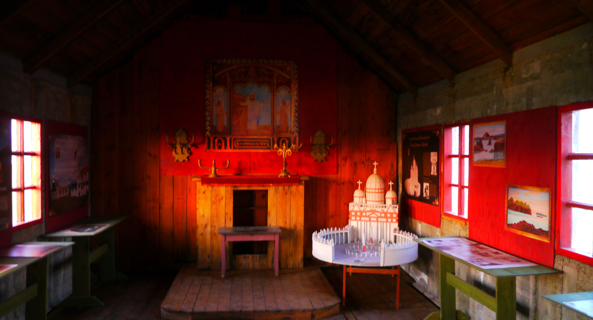 Church bathed in evening light 2012