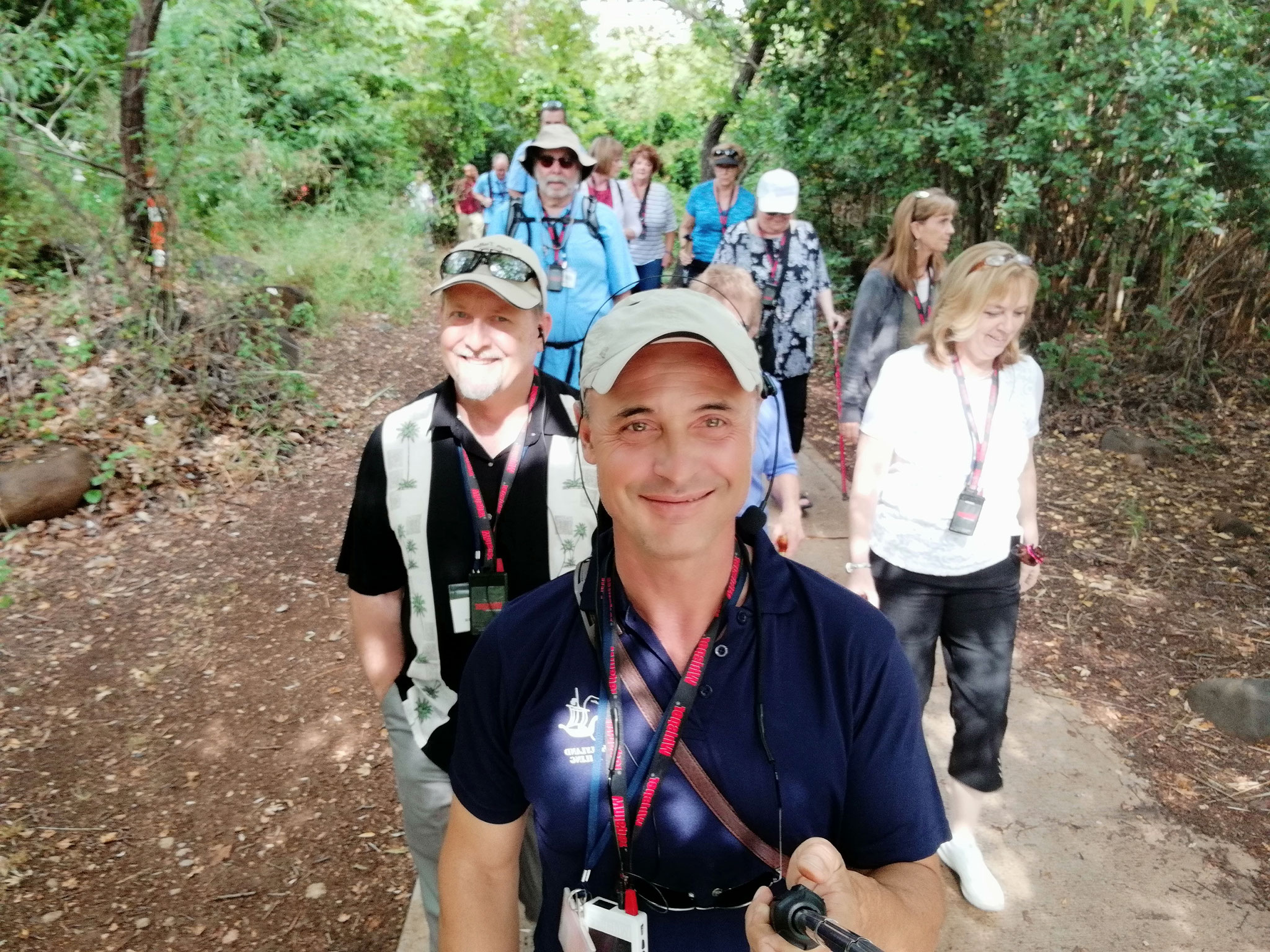 On the path with the group from Texas, 2018