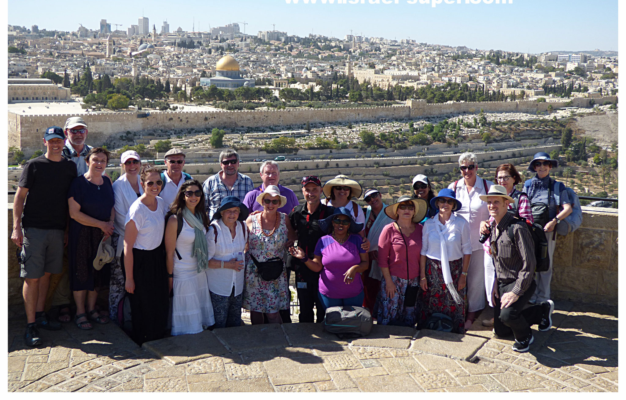 With the South African group on top of Mount of Olives, 2014