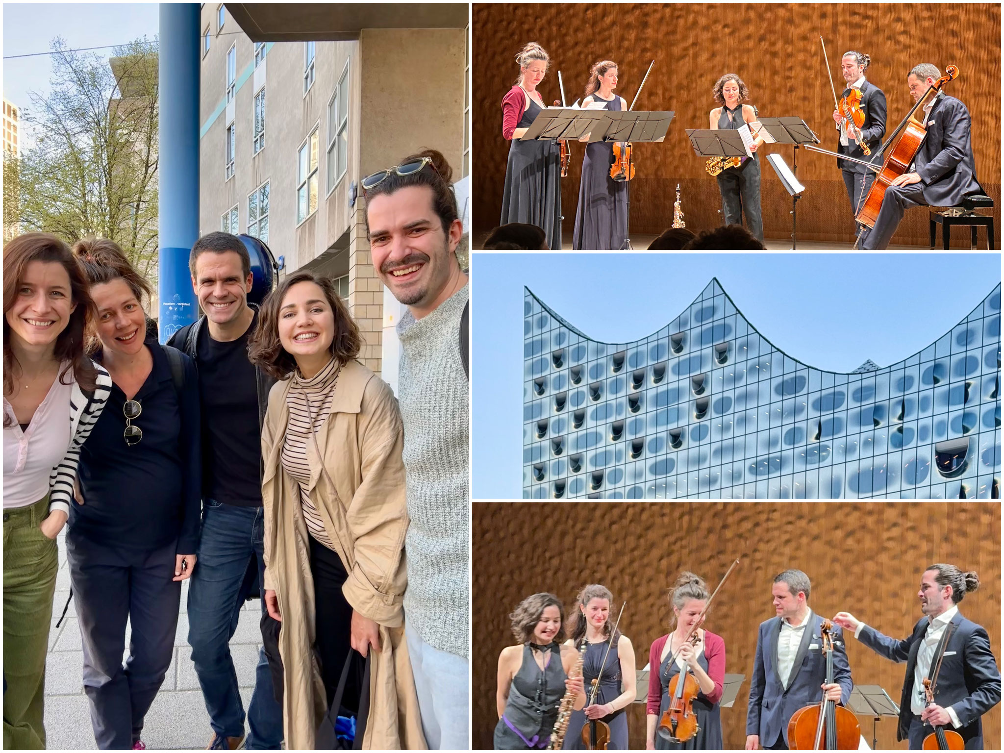 at the Elbphilharmonie Hamburg with saxophonist Asya Fateyeva...
