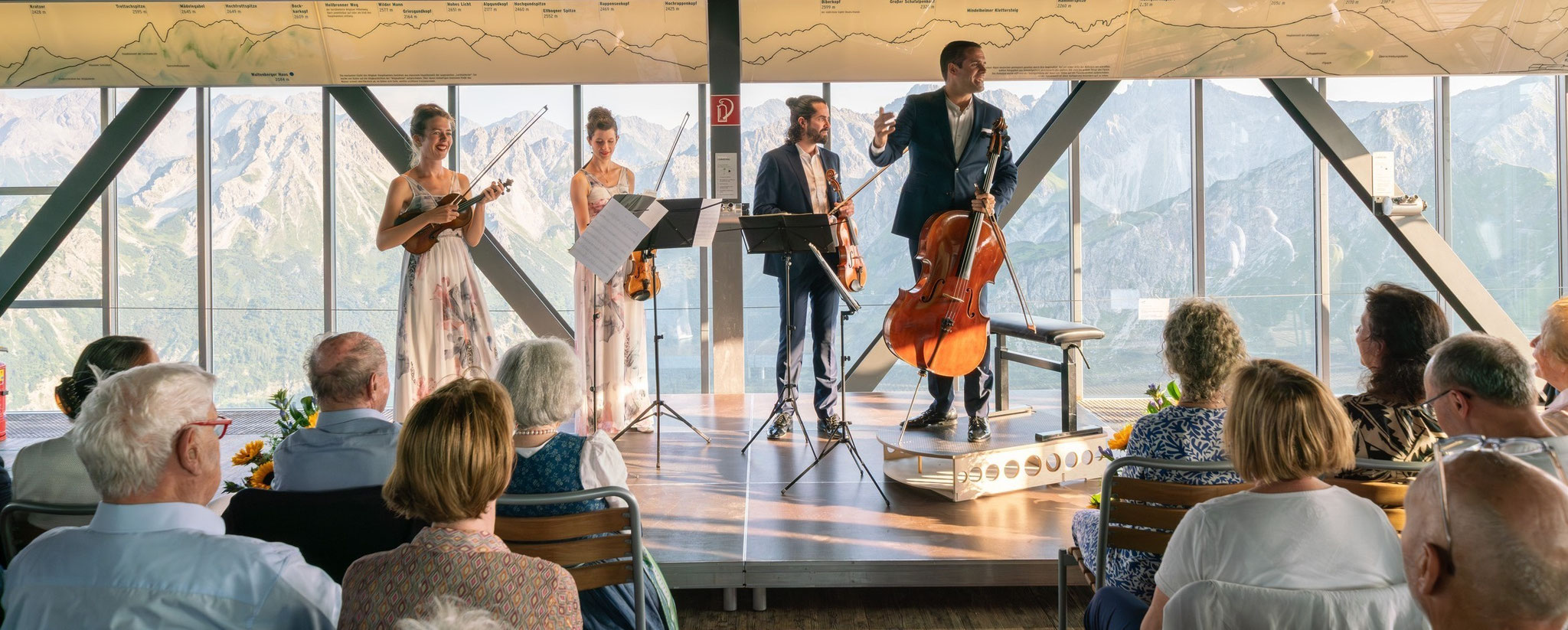 Incomparably beautiful: the Aris Quartet! (but the view from the Fellhorn summit wasn't bad either...)