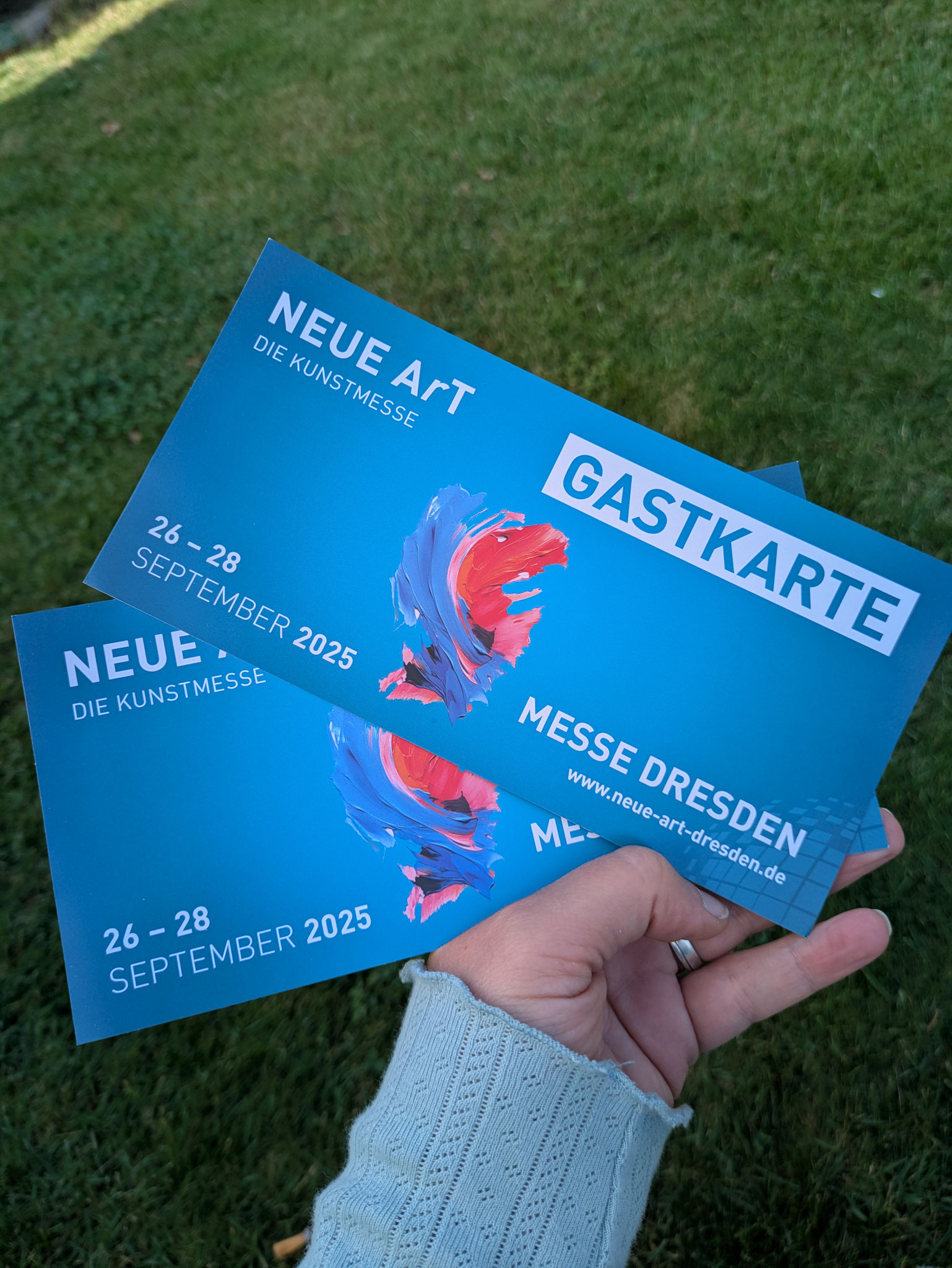 Gastkarten sind pünktlich angekommen 