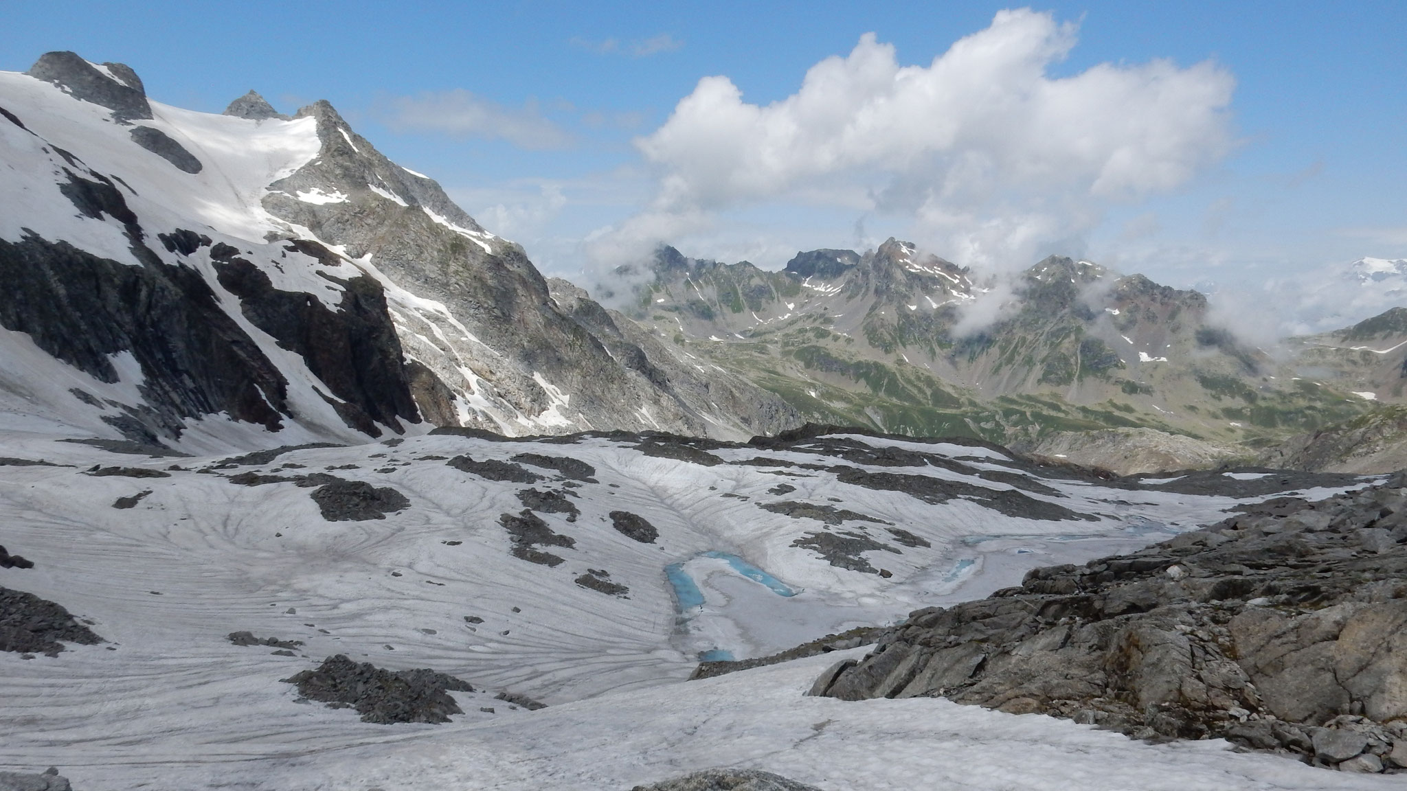 Blick über den Glatscher da Lavaz