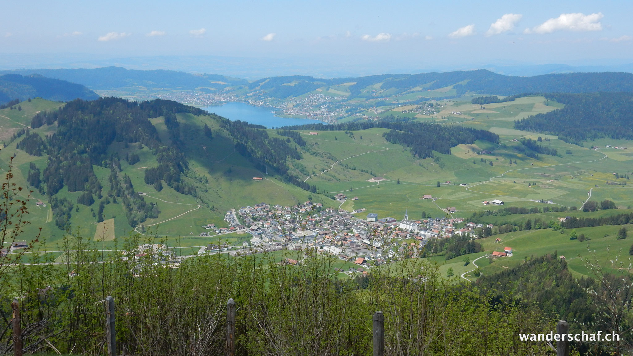 Blick nach Rothenthurm und Ägerisee