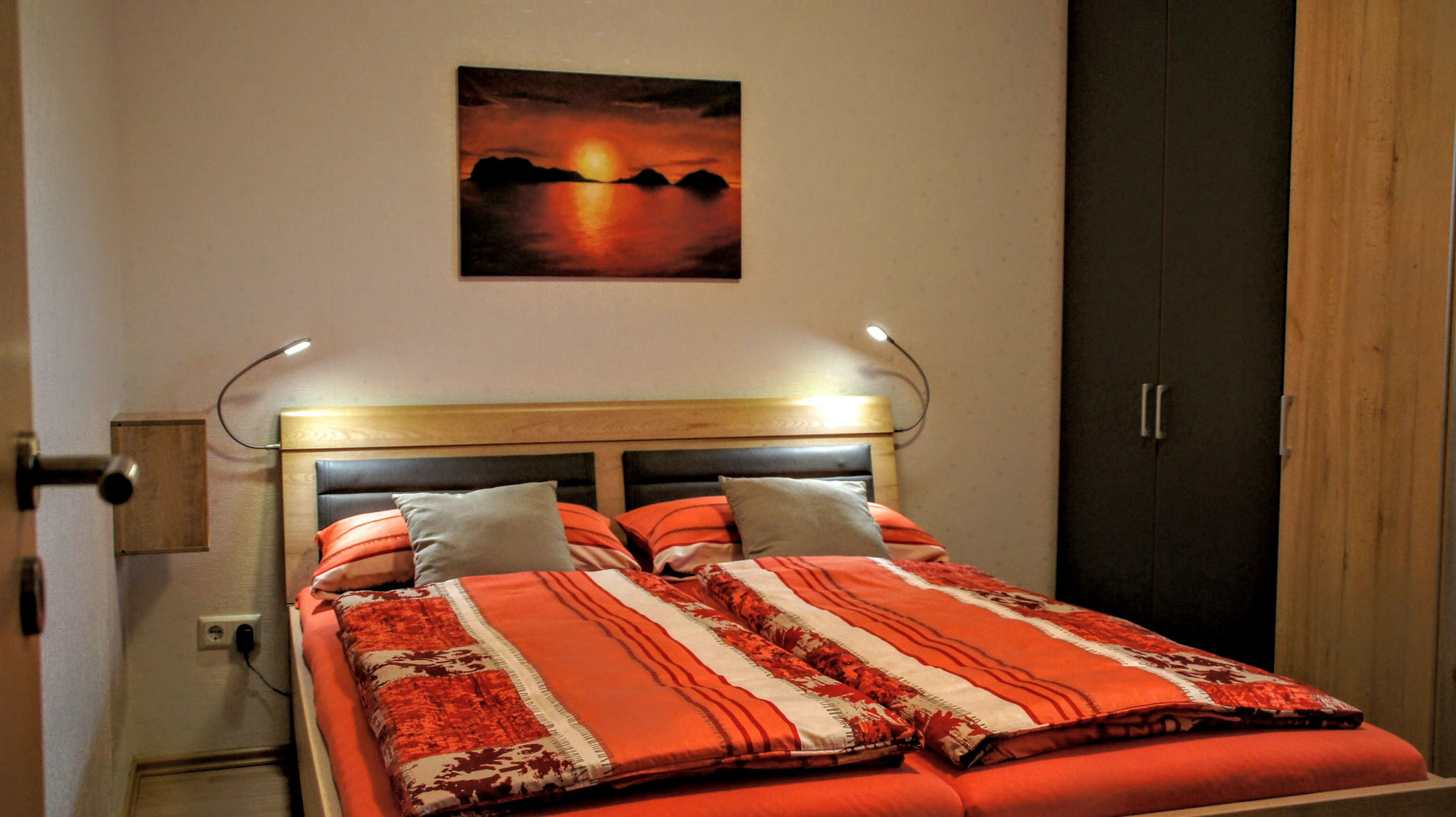 Ferienhaus haus rhein panorama dormagen Schlafzimmer klein