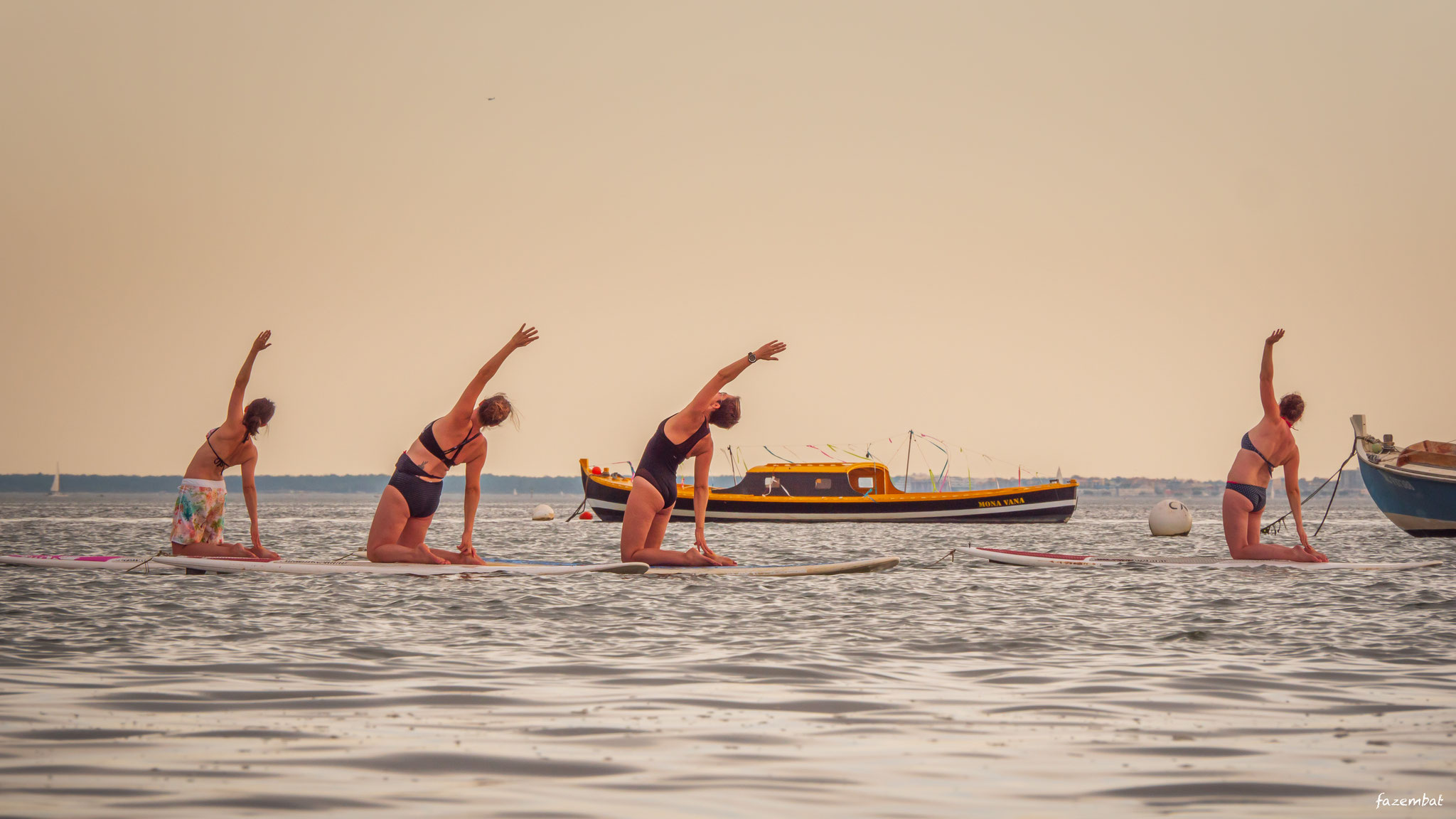 Stand up paddle Yoga session (depending of the season)