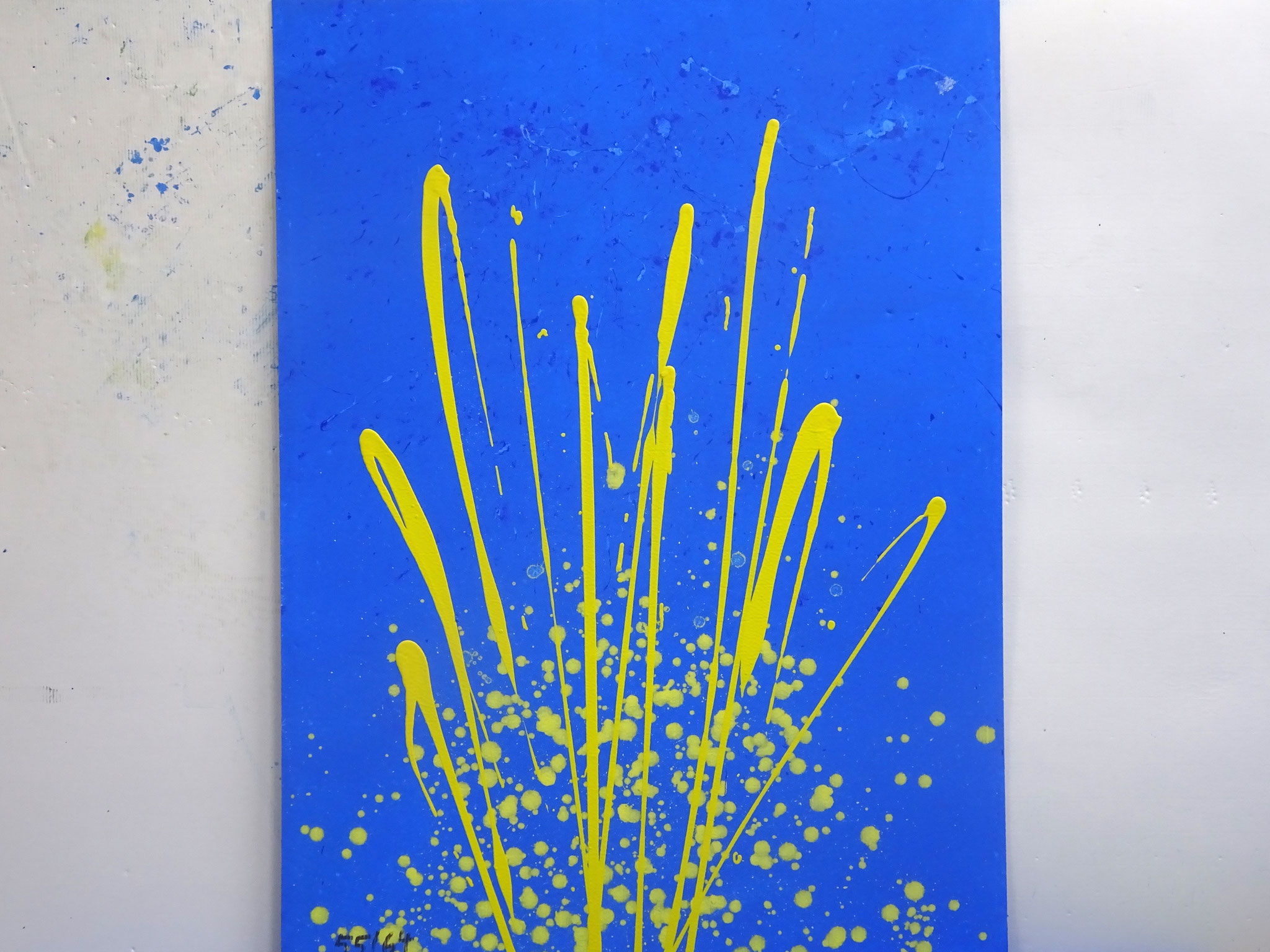 55/64, Acryl auf Karton, 105 x 75 cm, 2017