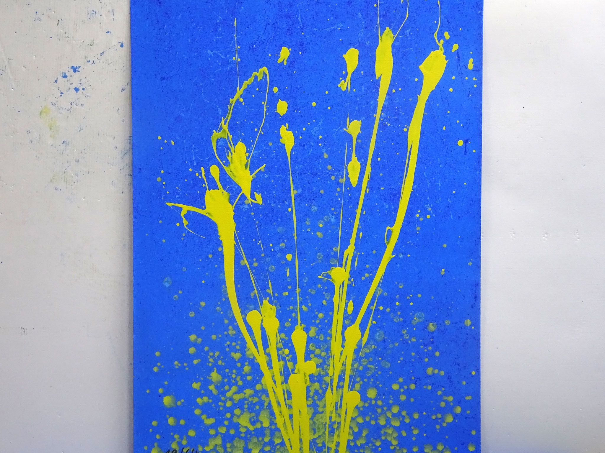 18/64, Acryl auf Karton, 105 x 75 cm, 2017
