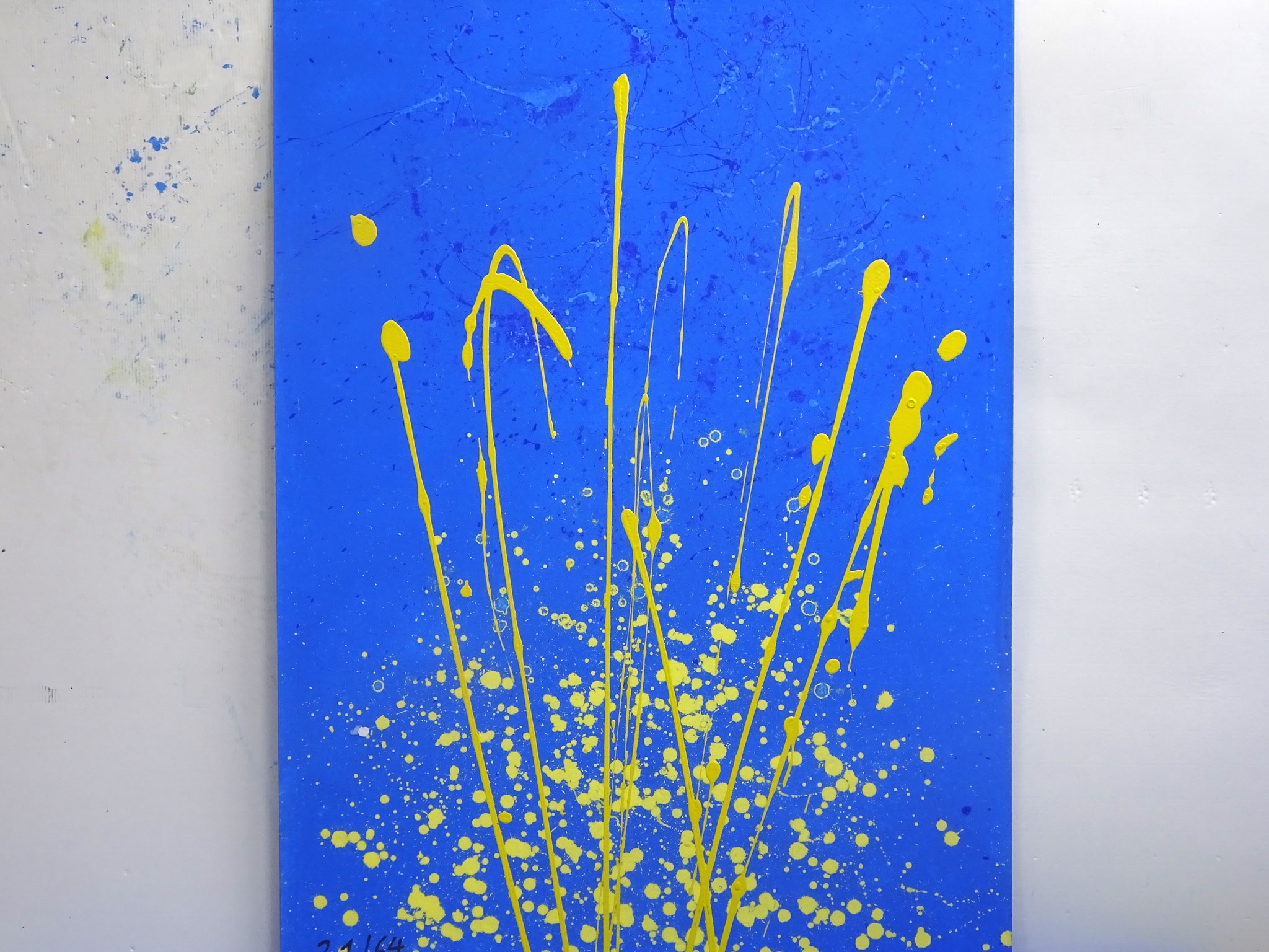21/64, Acryl auf Karton, 105 x 75 cm, 2017