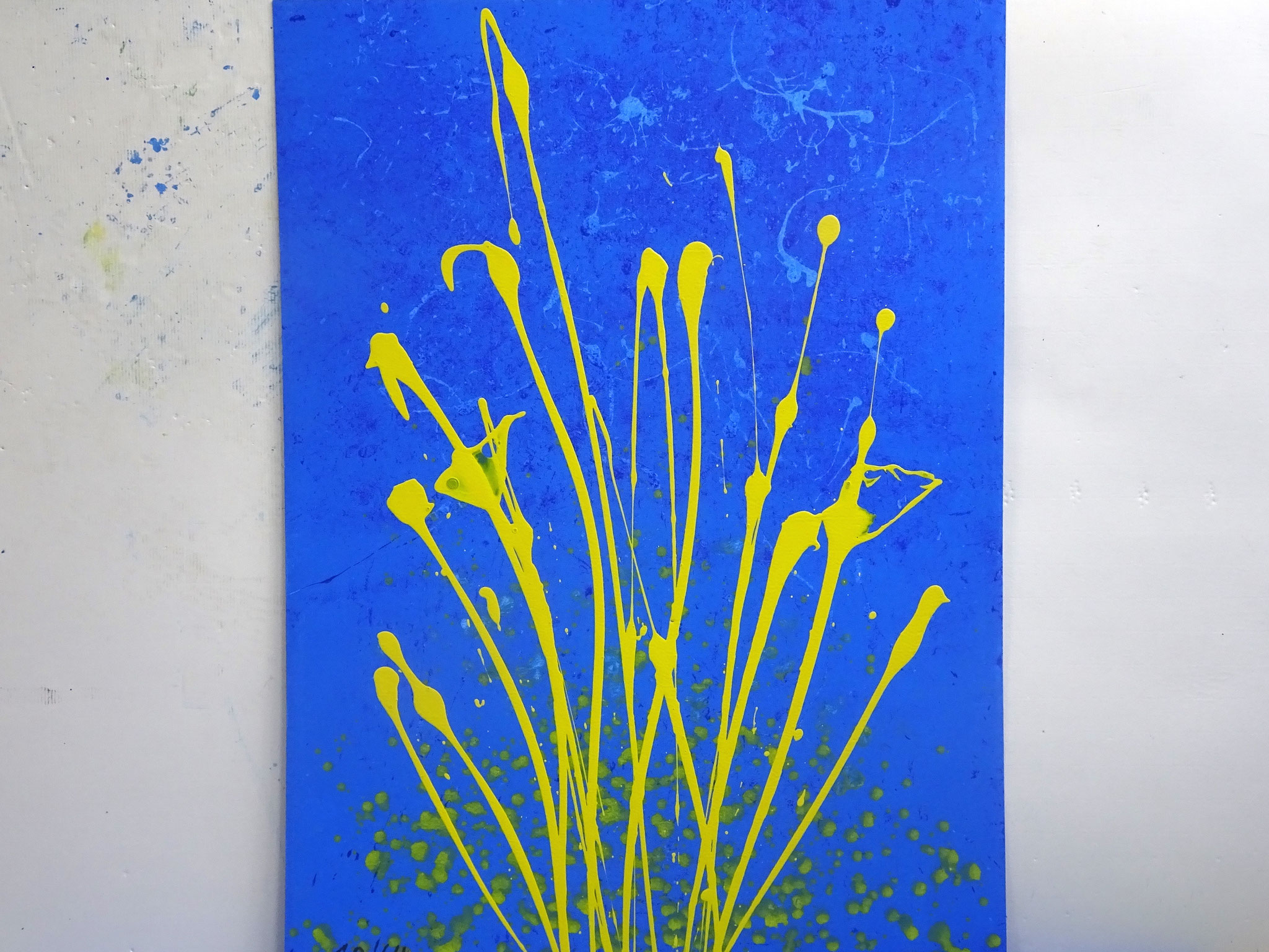 10/64, Acryl auf Karton, 105 x 75 cm, 2017