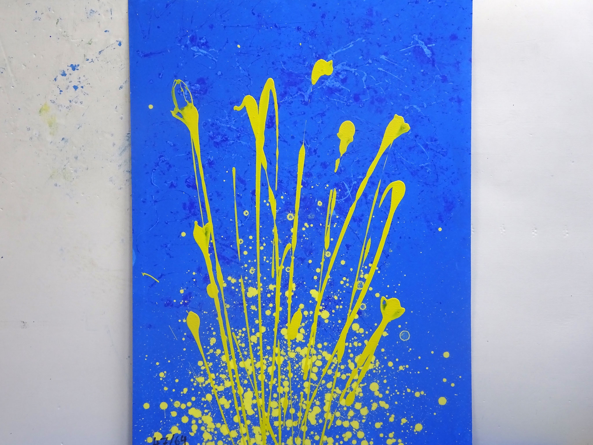 47/64, Acryl auf Karton, 105 x 75 cm, 2017