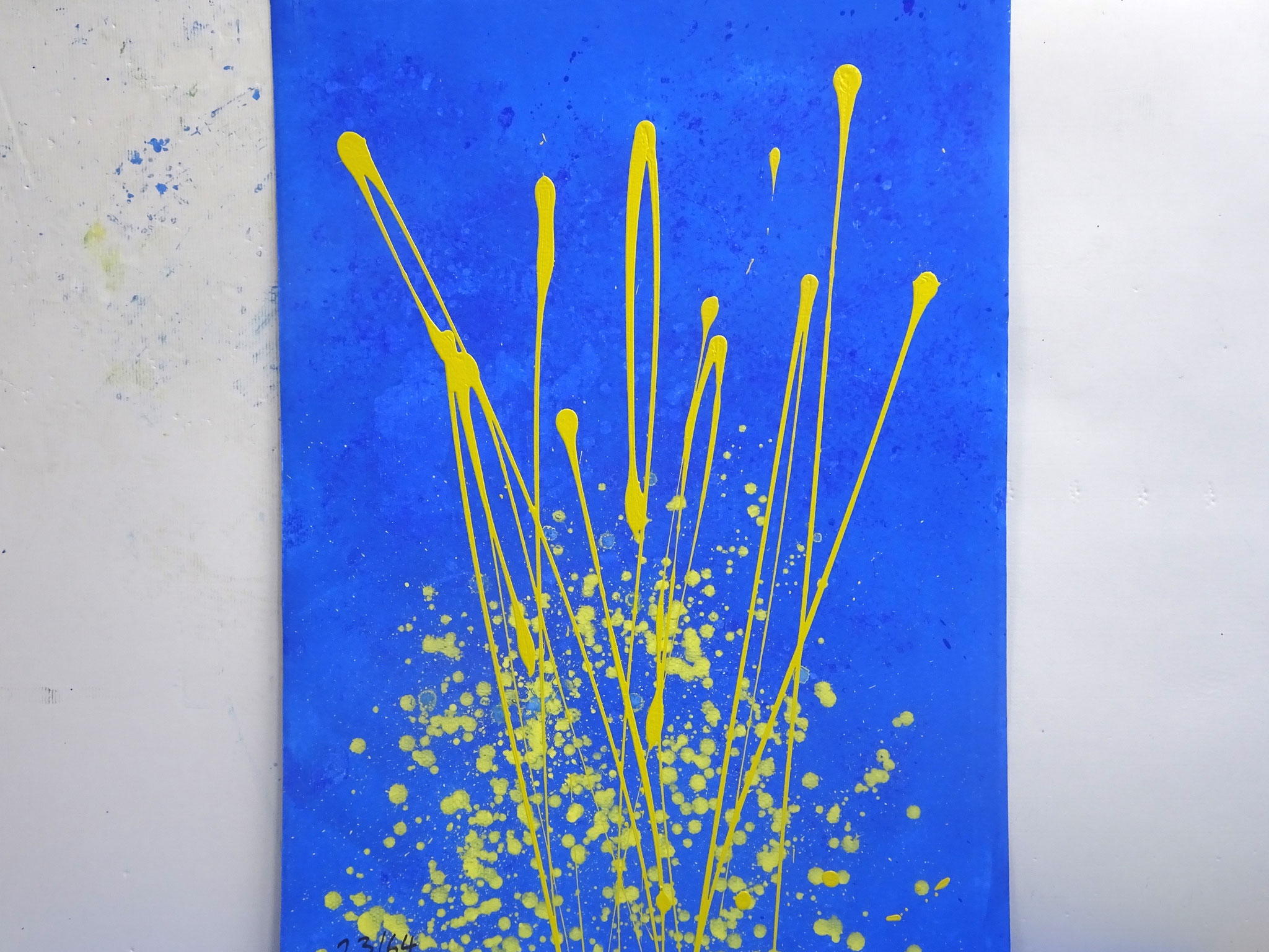23/64, Acryl auf Karton, 105 x 75 cm, 2017