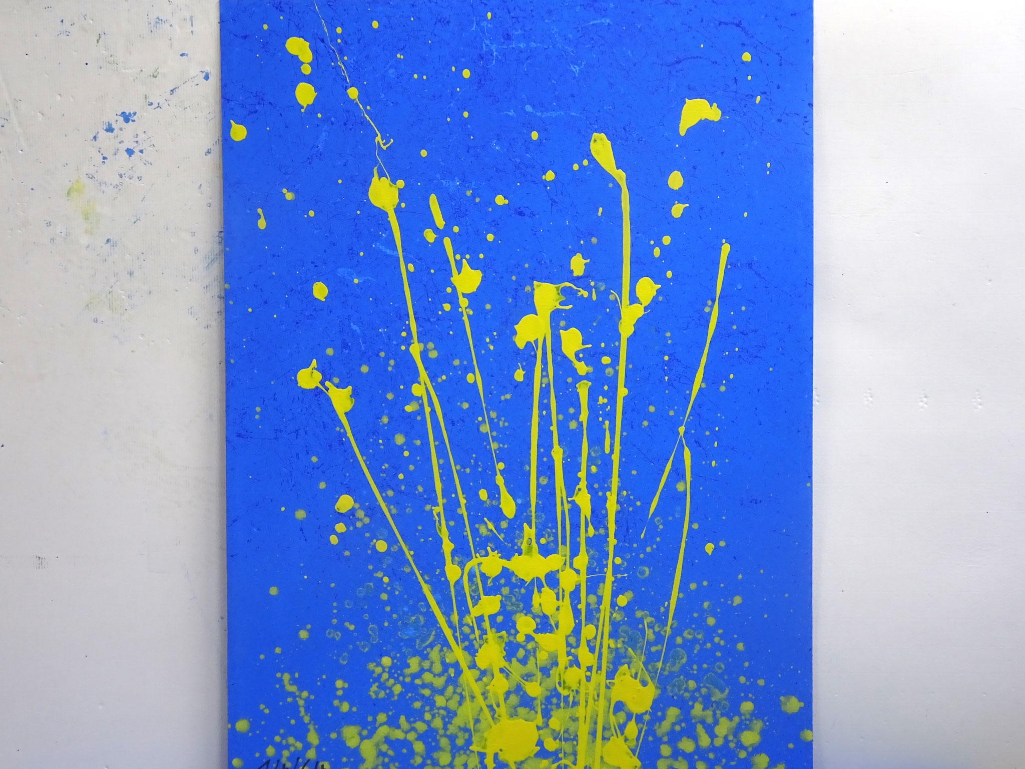 14/64, Acryl auf Karton, 105 x 75 cm, 2017