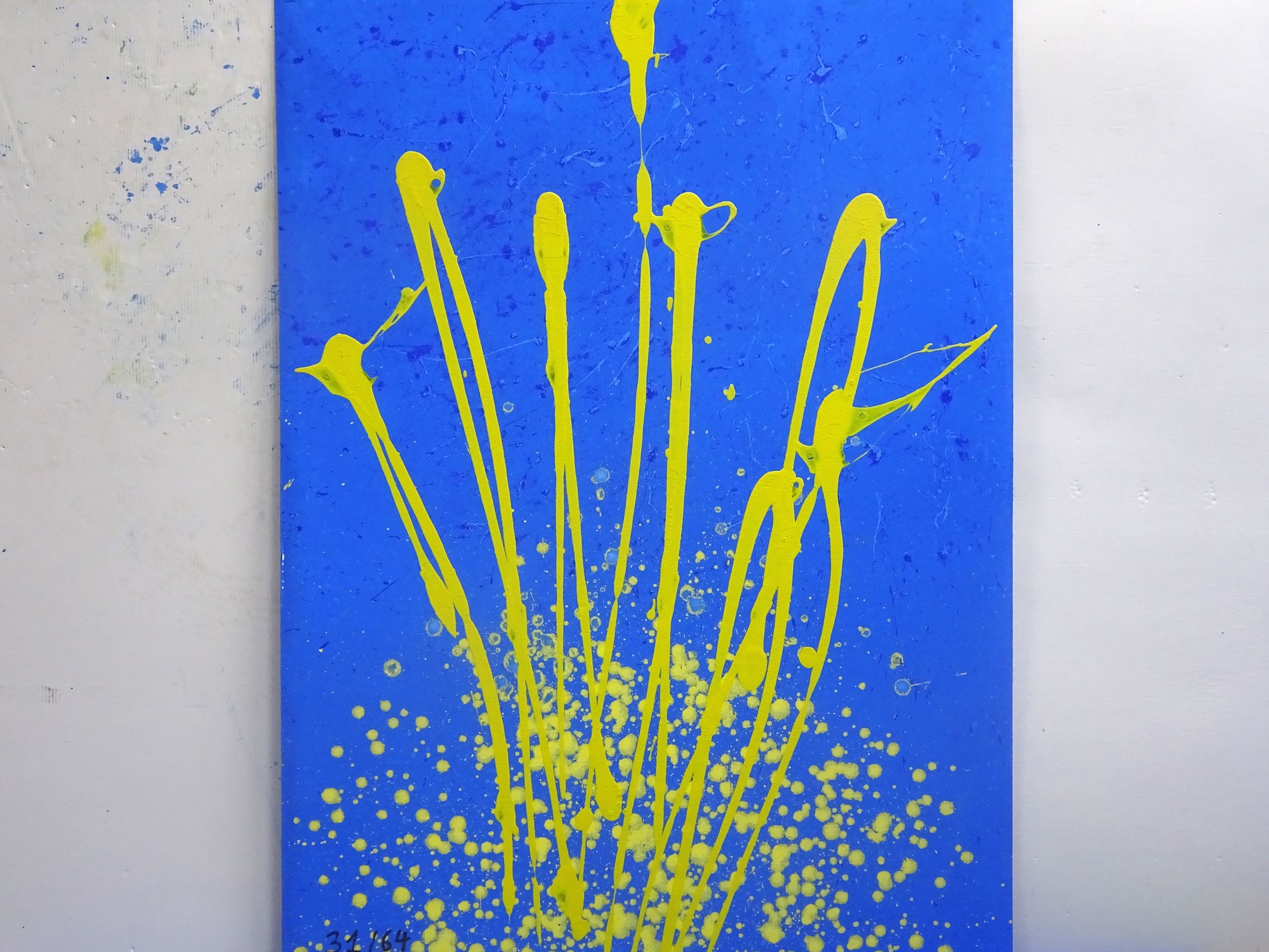 31/64, Acryl auf Karton, 105 x 75 cm, 2017
