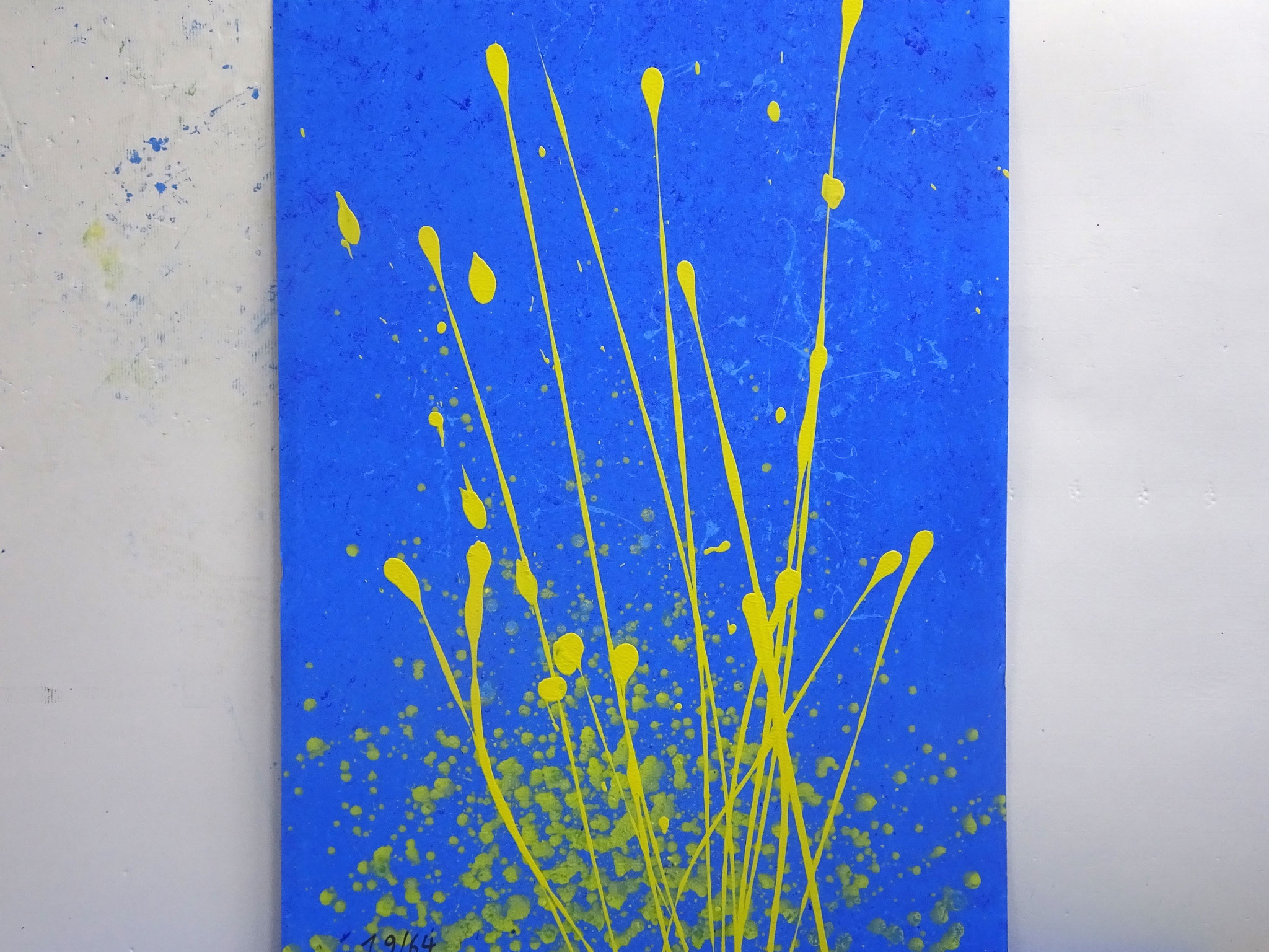 19/64, Acryl auf Karton, 105 x 75 cm, 2017