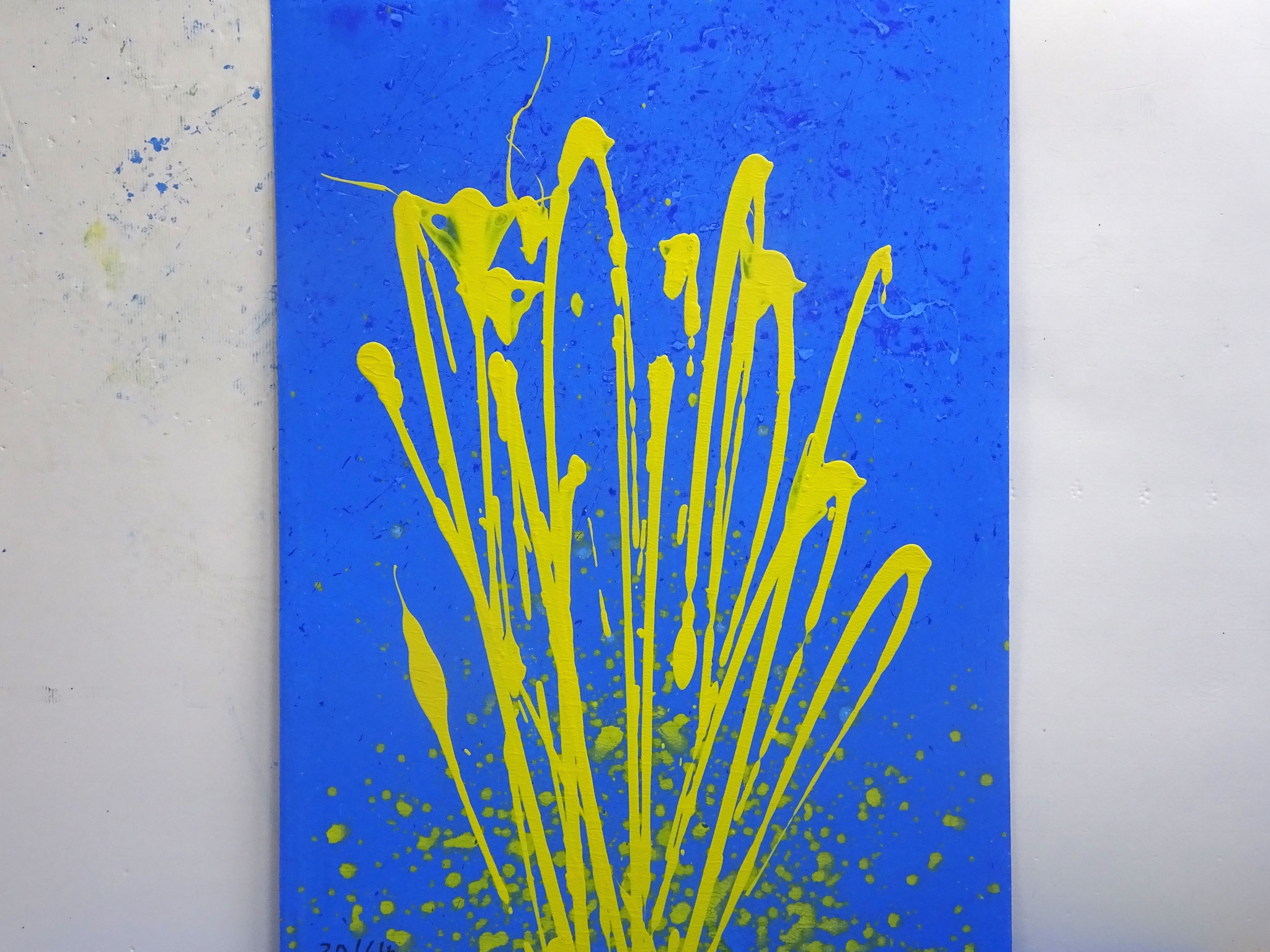 30/64, Acryl auf Karton, 105 x 75 cm, 2017