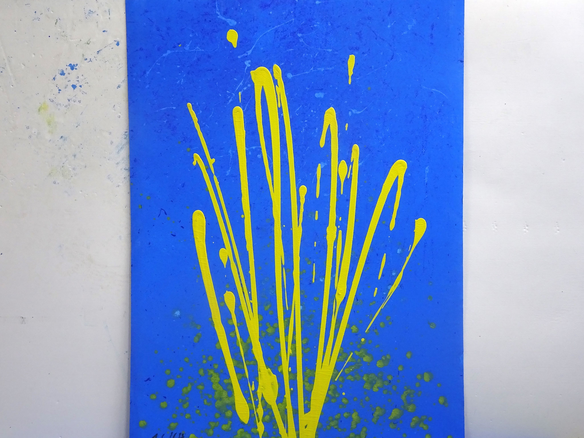 16/64, Acryl auf Karton, 105 x 75 cm, 2017