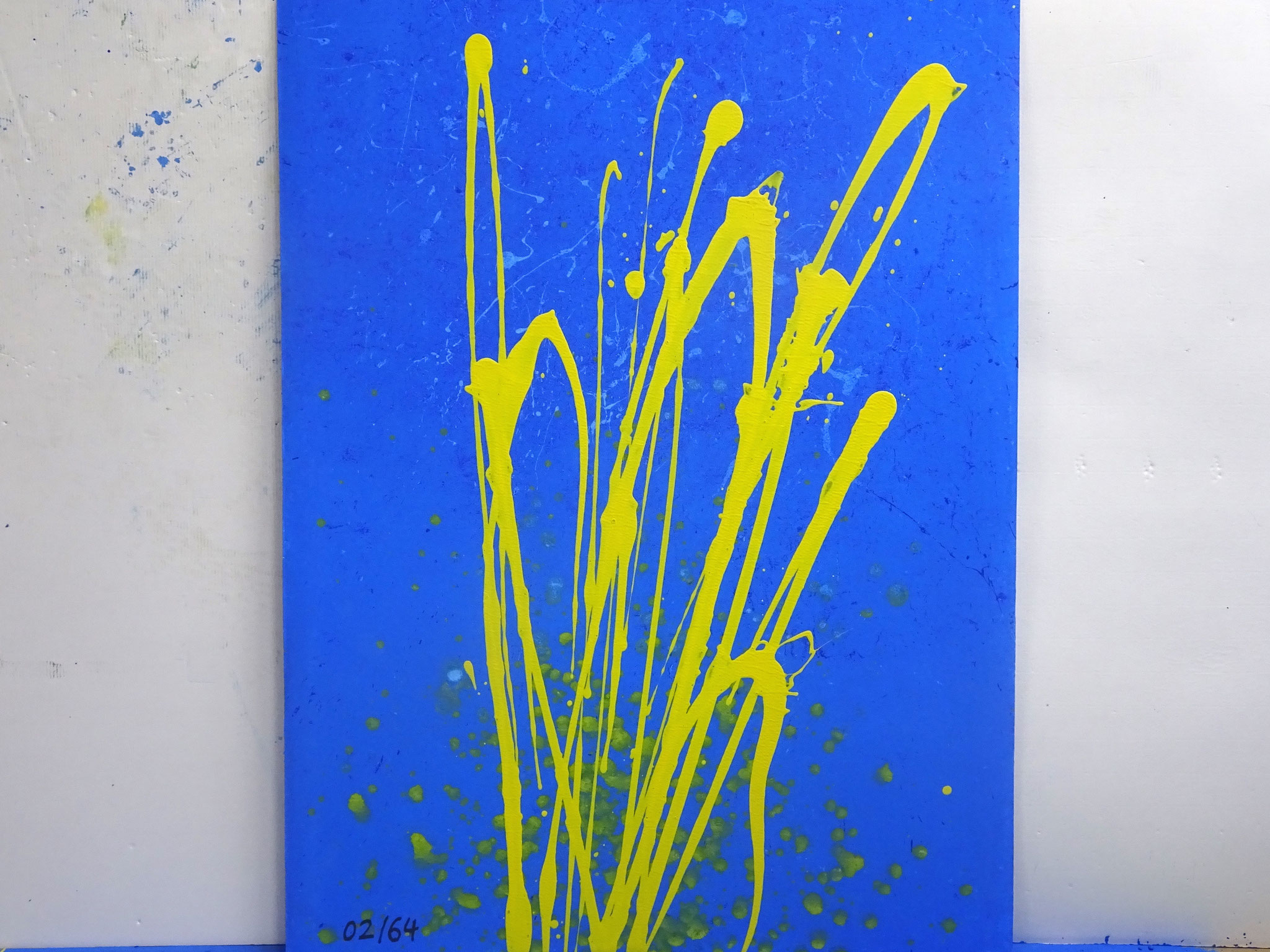 02/64, Acryl auf Karton, 105 x 75 cm, 2017