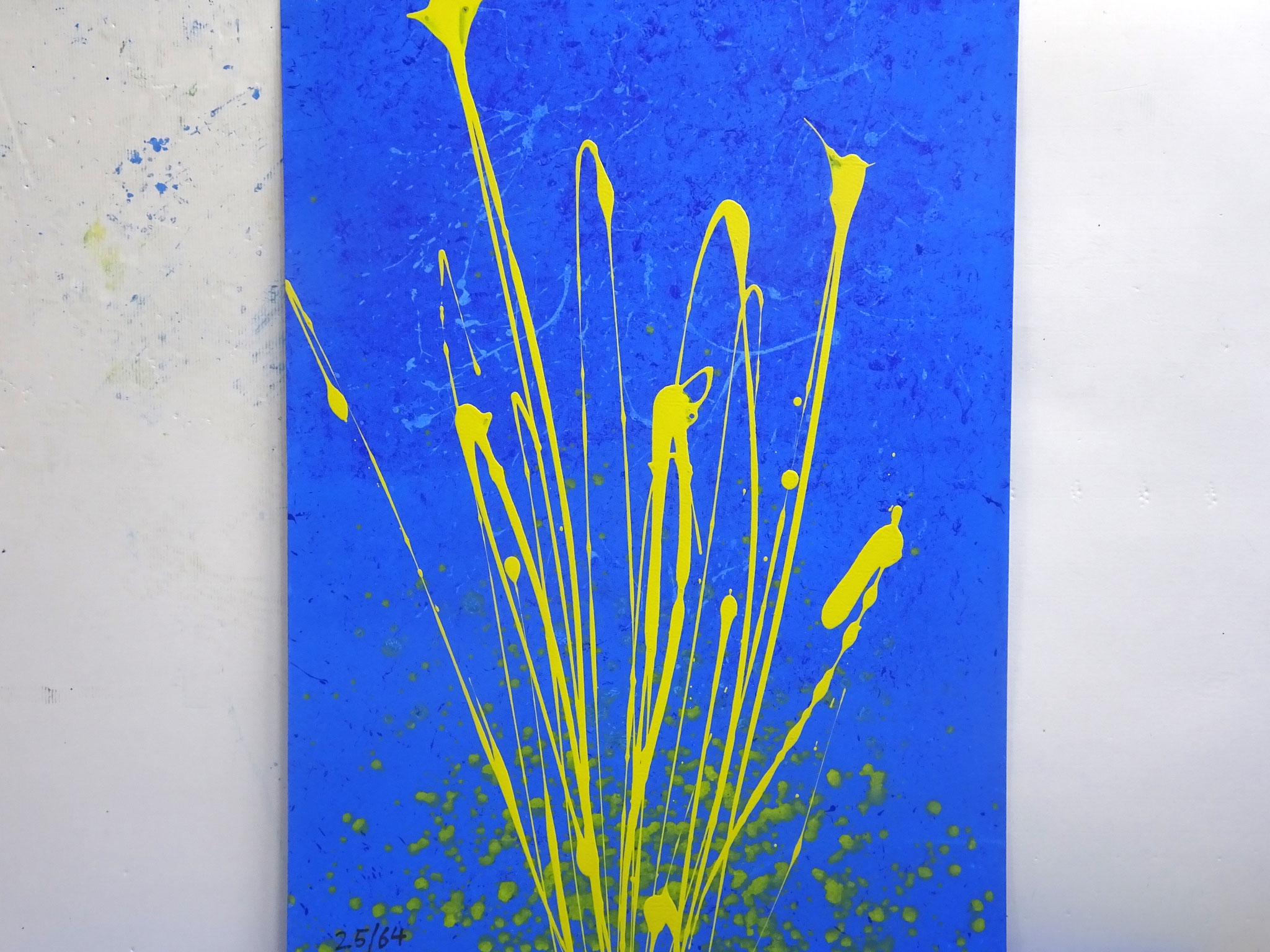25/64, Acryl auf Karton, 105 x 75 cm, 2017