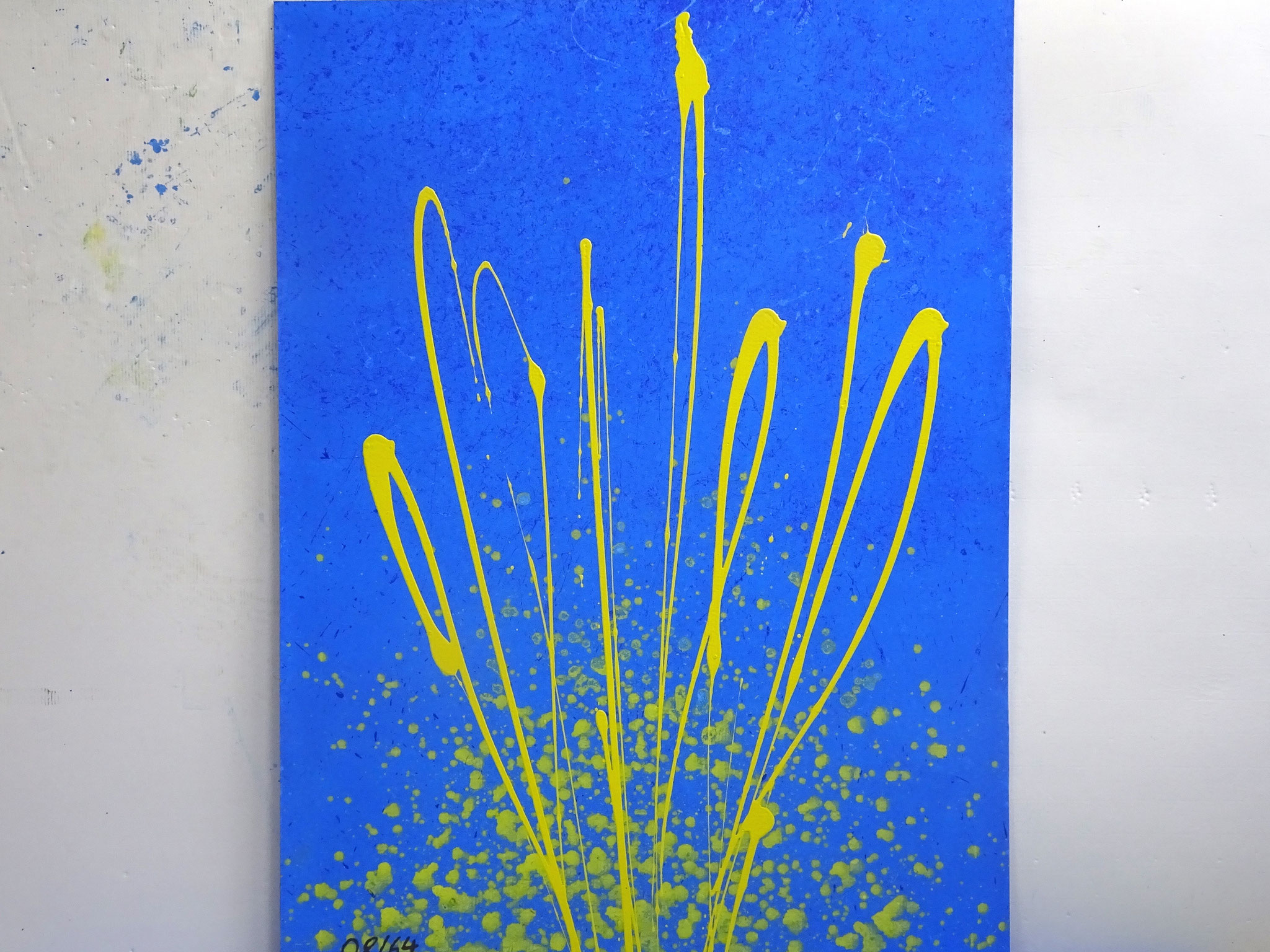 08/64, Acryl auf Karton, 105 x 75 cm, 2017