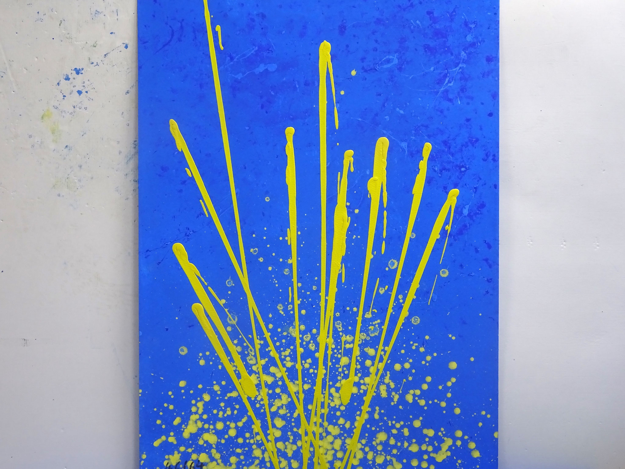 46/64, Acryl auf Karton, 105 x 75 cm, 2017