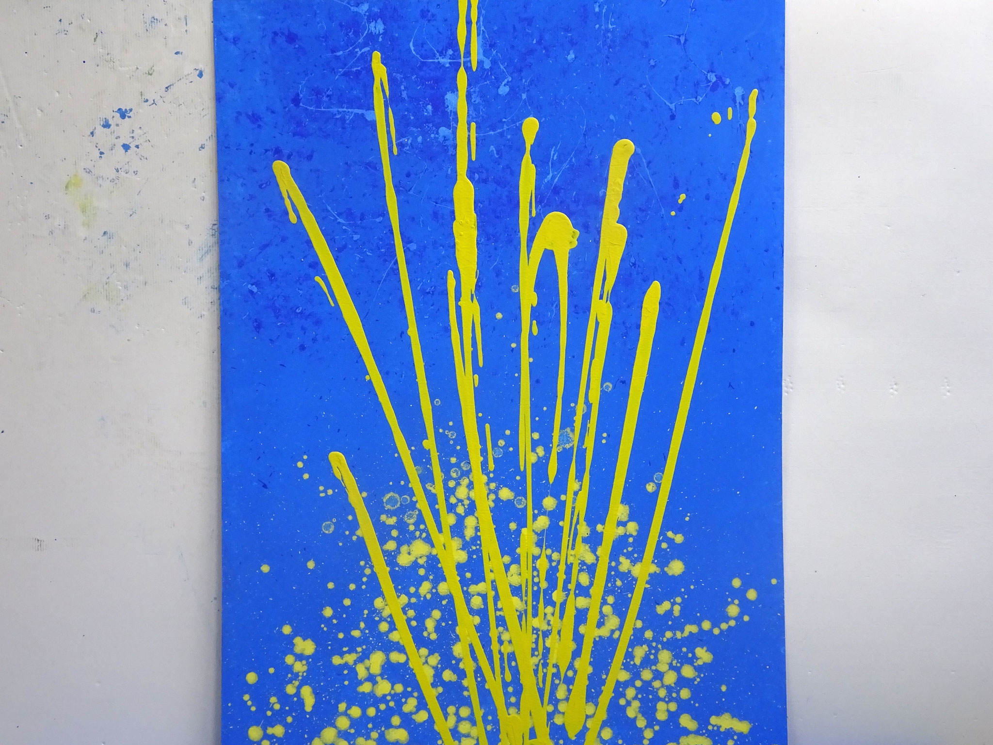 13/64, Acryl auf Karton, 105 x 75 cm, 2017