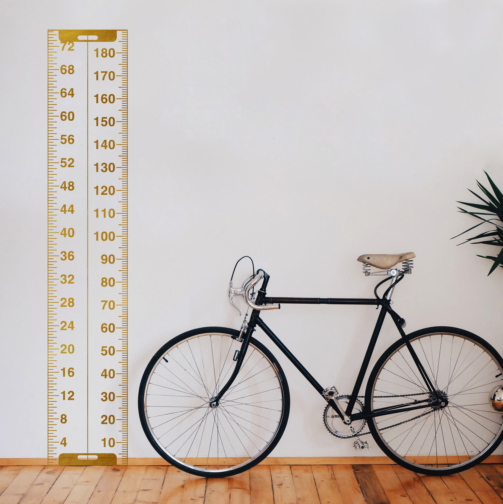 Tape Measure IN and CM Height Chart Sticker Decal Vinyl Wall