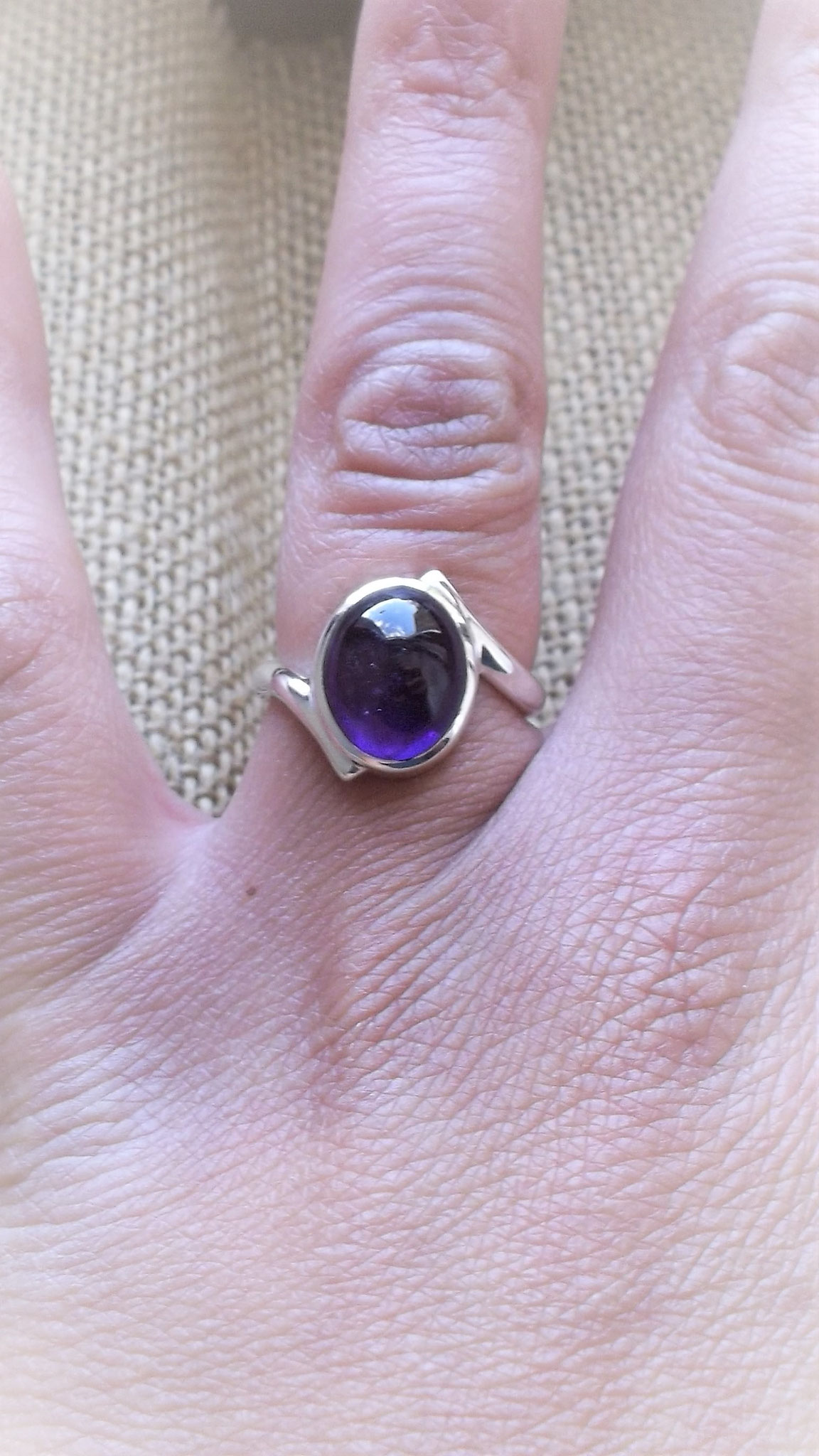 Bague "Tourbillon" - Argent 925 et Améthiste - Mathilde D