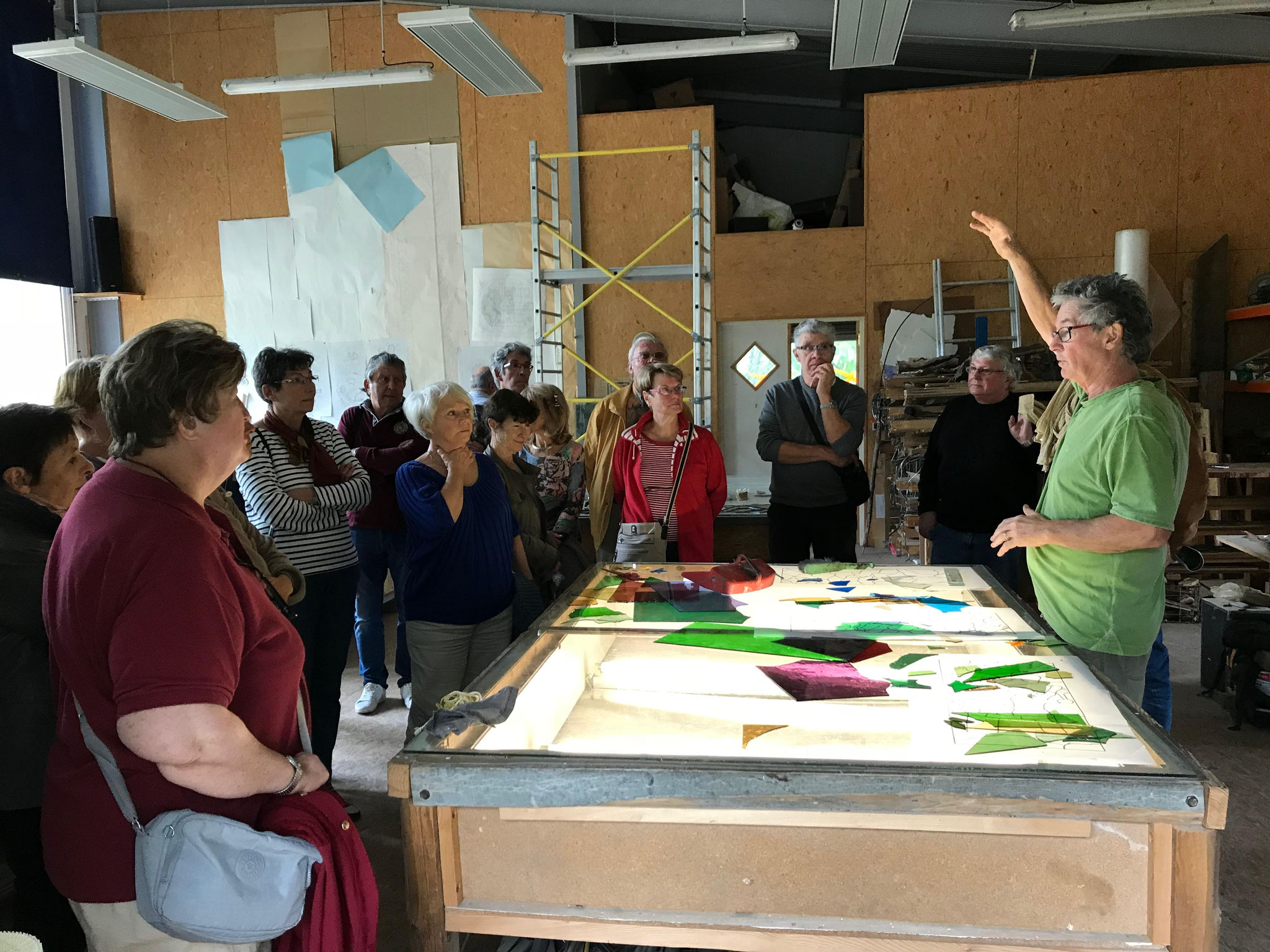 visite de son atelier