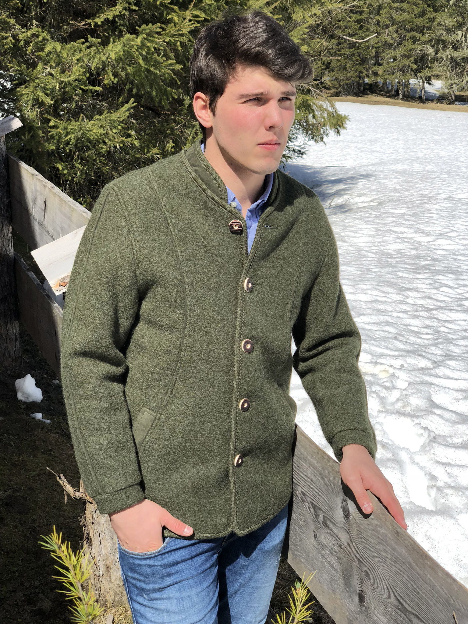 Dachstein Austrian Wool Hunting Jacket Sweater Chalet