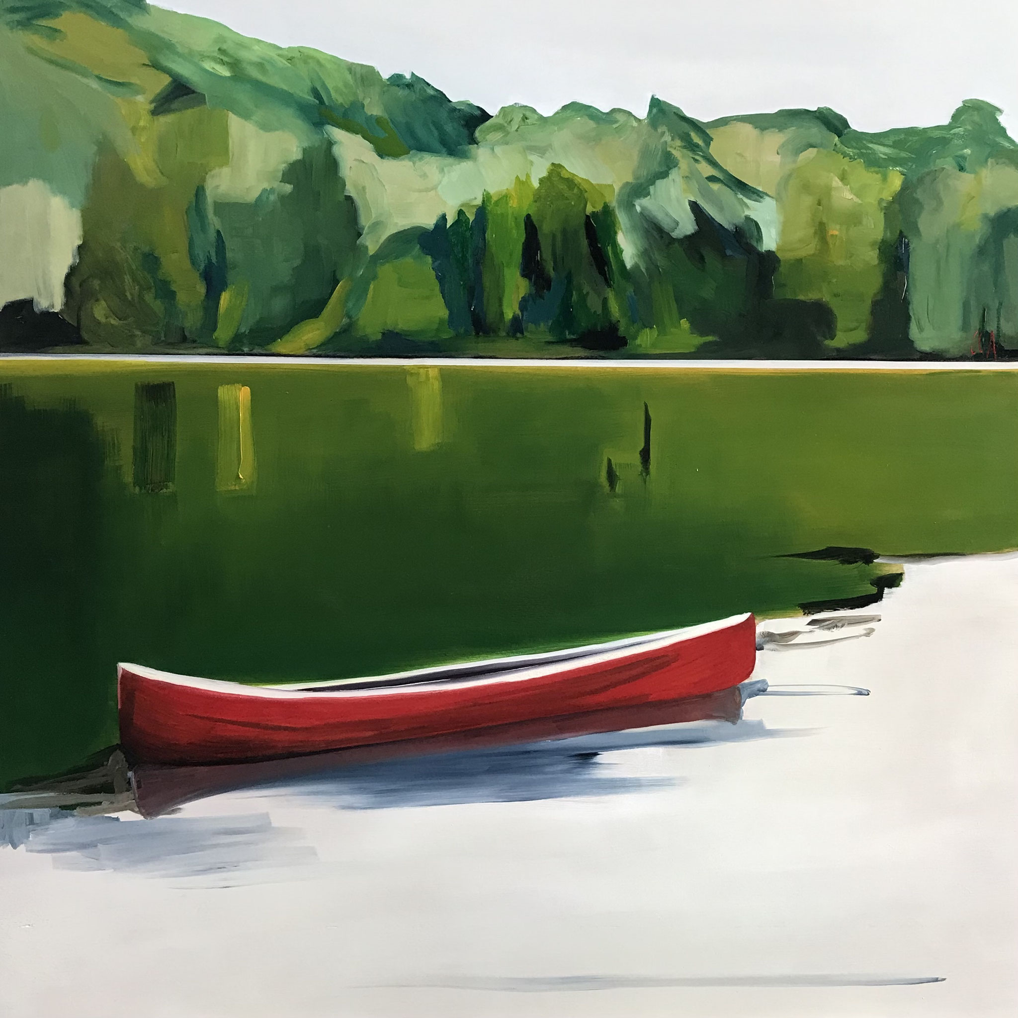 Il était une fois, huile sur contreplaqué, 80x80cm, 2020-2023