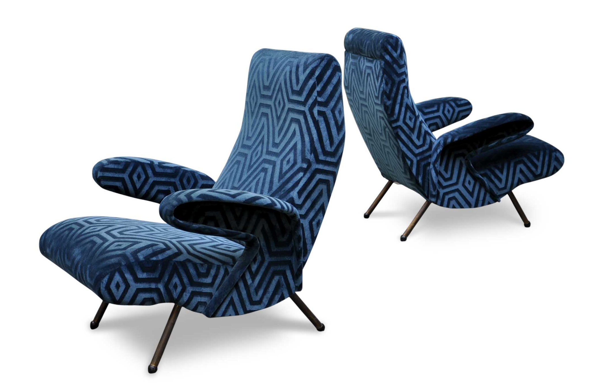vintage chairs Delfino Arflex italian mid century