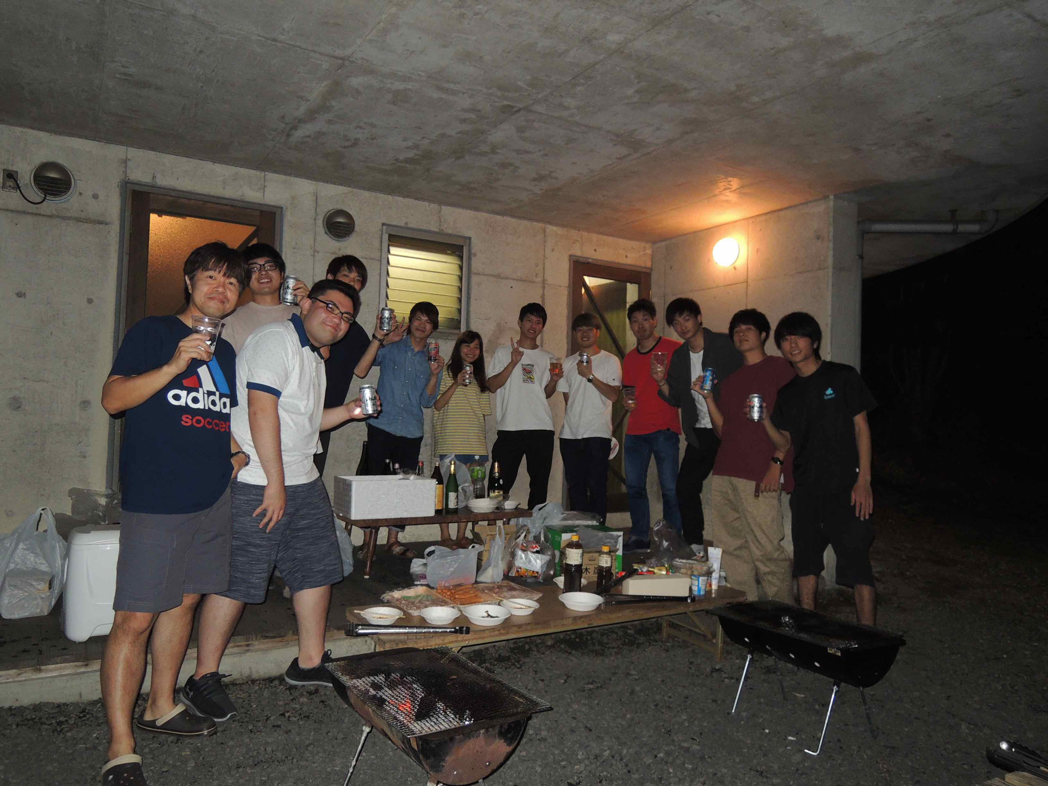研究室旅行 BBQ(球泉洞休暇村)（2018.9.23）